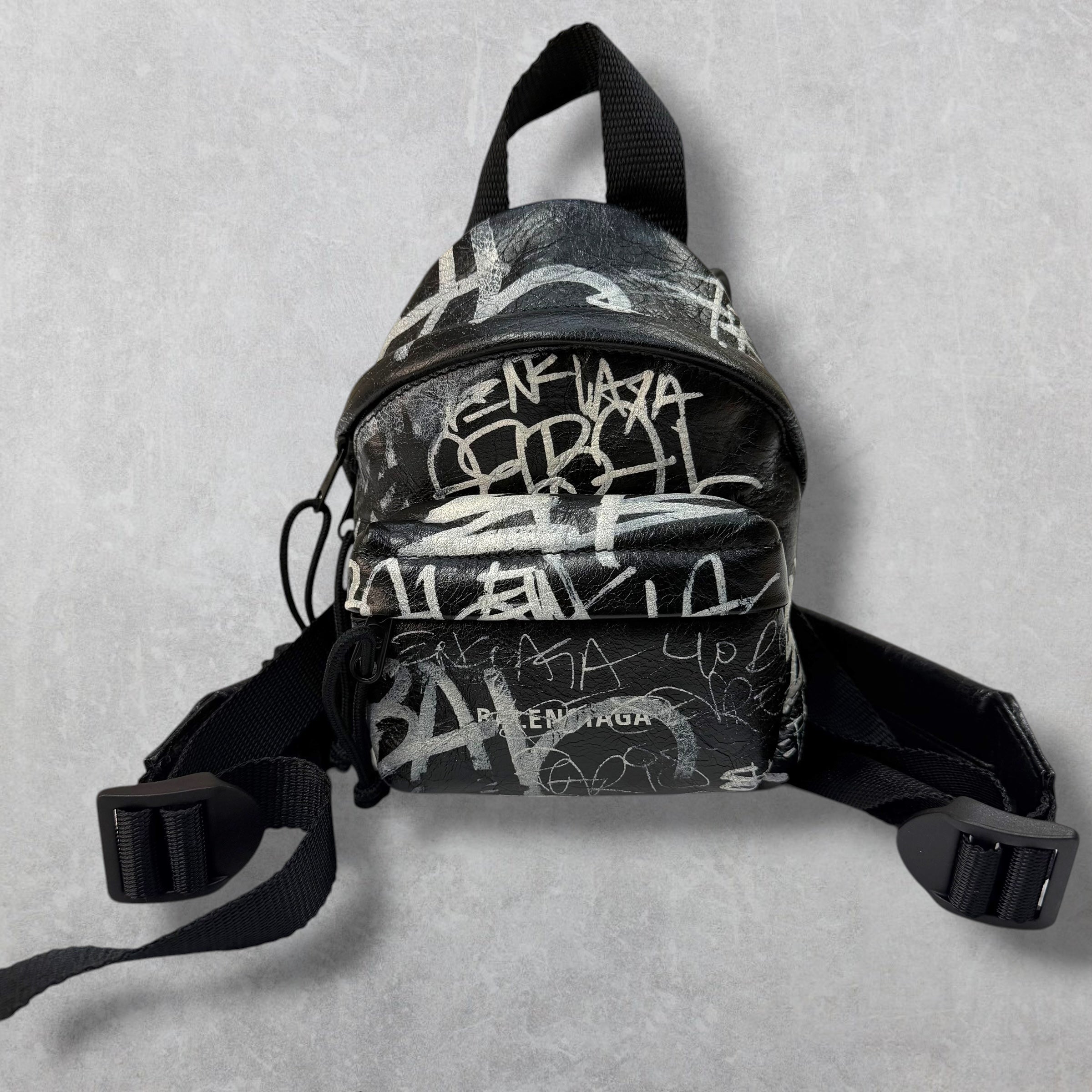 Balenciaga Agneau Arena Graffiti Crossbody Mini Backpack – Show Room LV