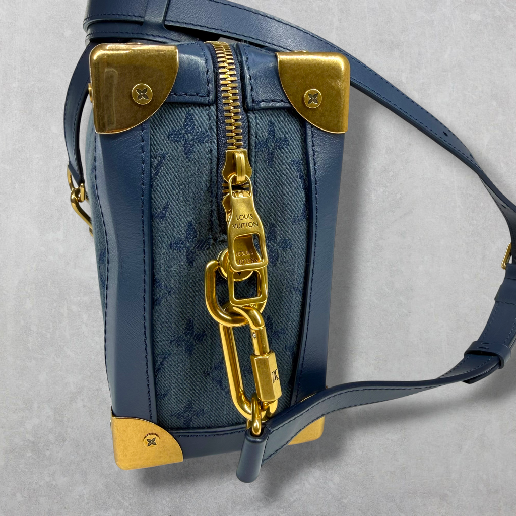 Louis Vuitton Soft Trunk Monogram Denim Blue