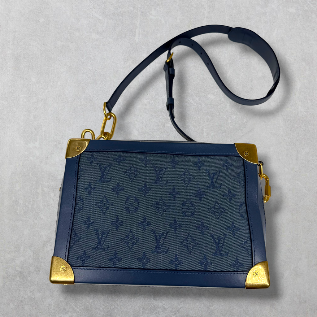 Louis Vuitton Soft Trunk Monogram Denim Blue