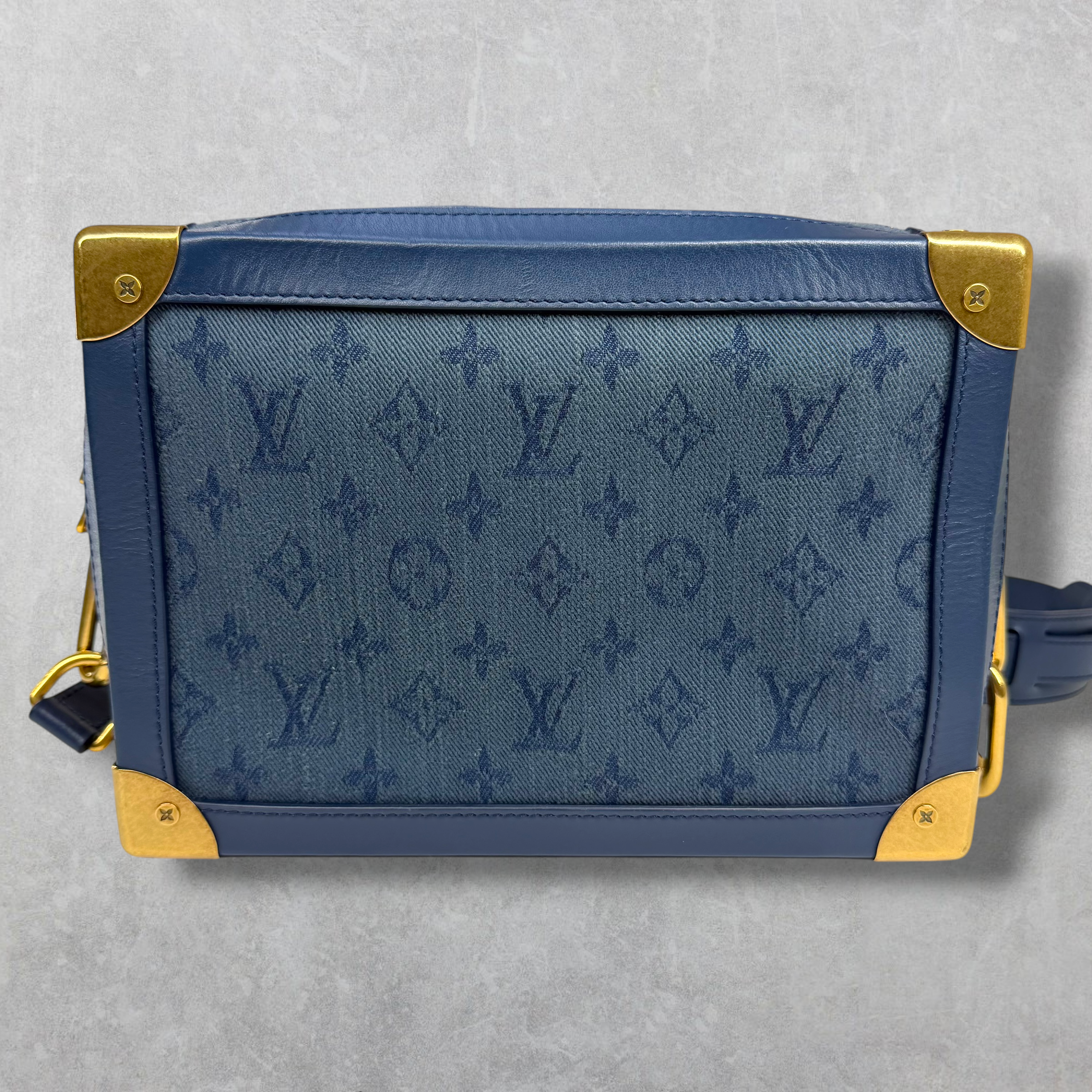 Louis Vuitton Soft Trunk Monogram Denim Blue