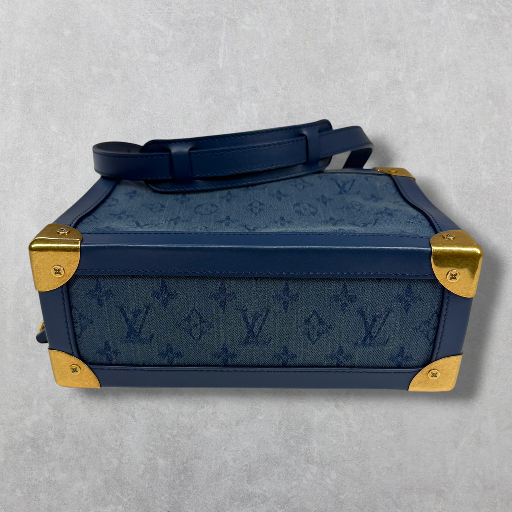 Louis Vuitton Soft Trunk Monogram Denim Blue