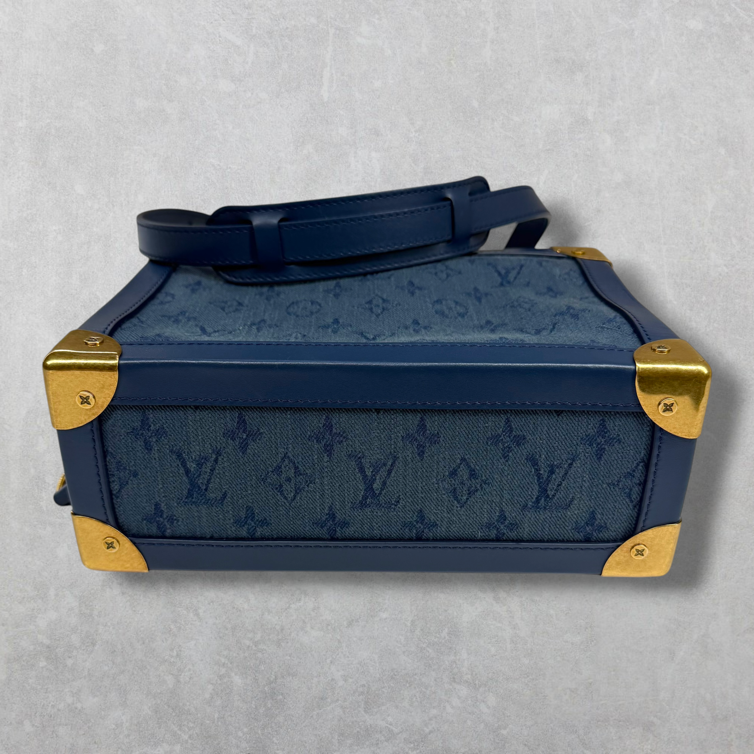Louis Vuitton Soft Trunk Monogram Denim Blue