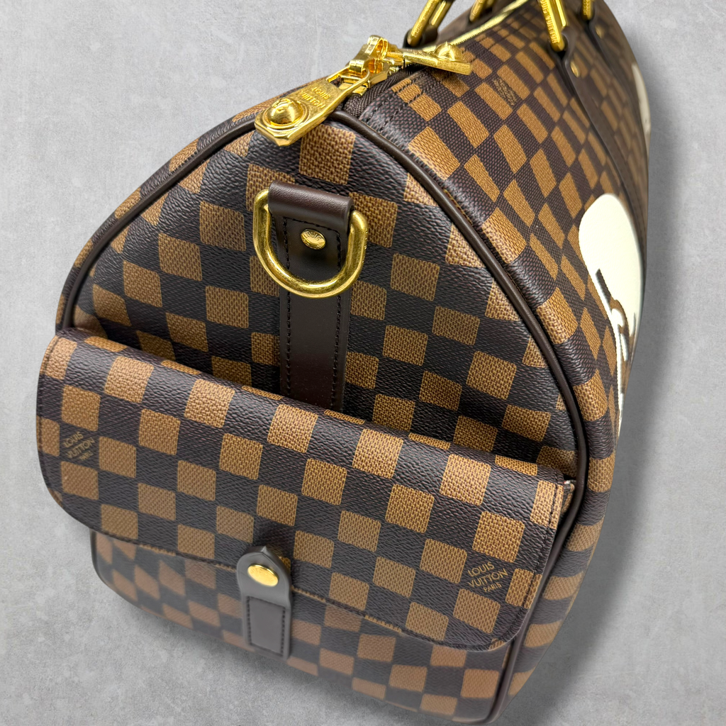 Louis Vuitton x Nigo Keepall Bandouliére 50 Damier Phriendship Canvas