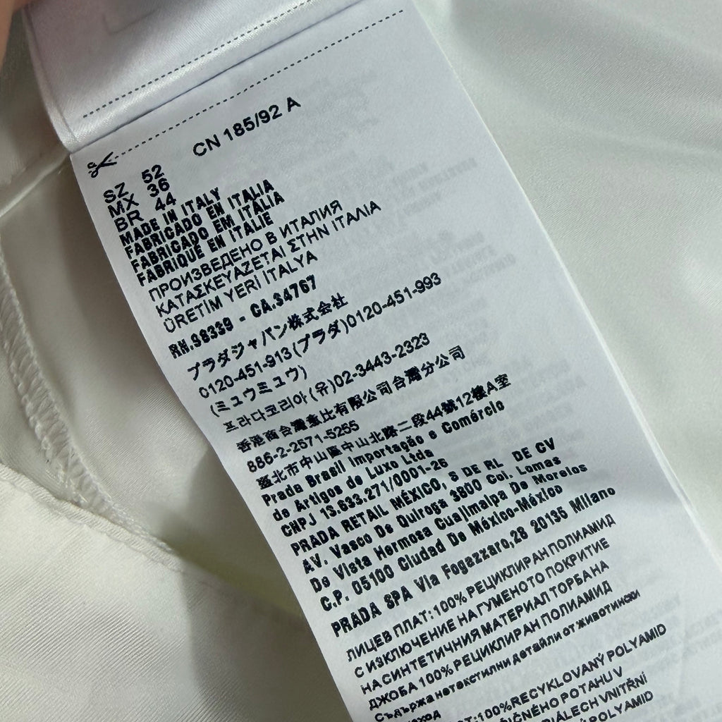 Prada Re-Nylon Bermuda White Shorts 52 (36)