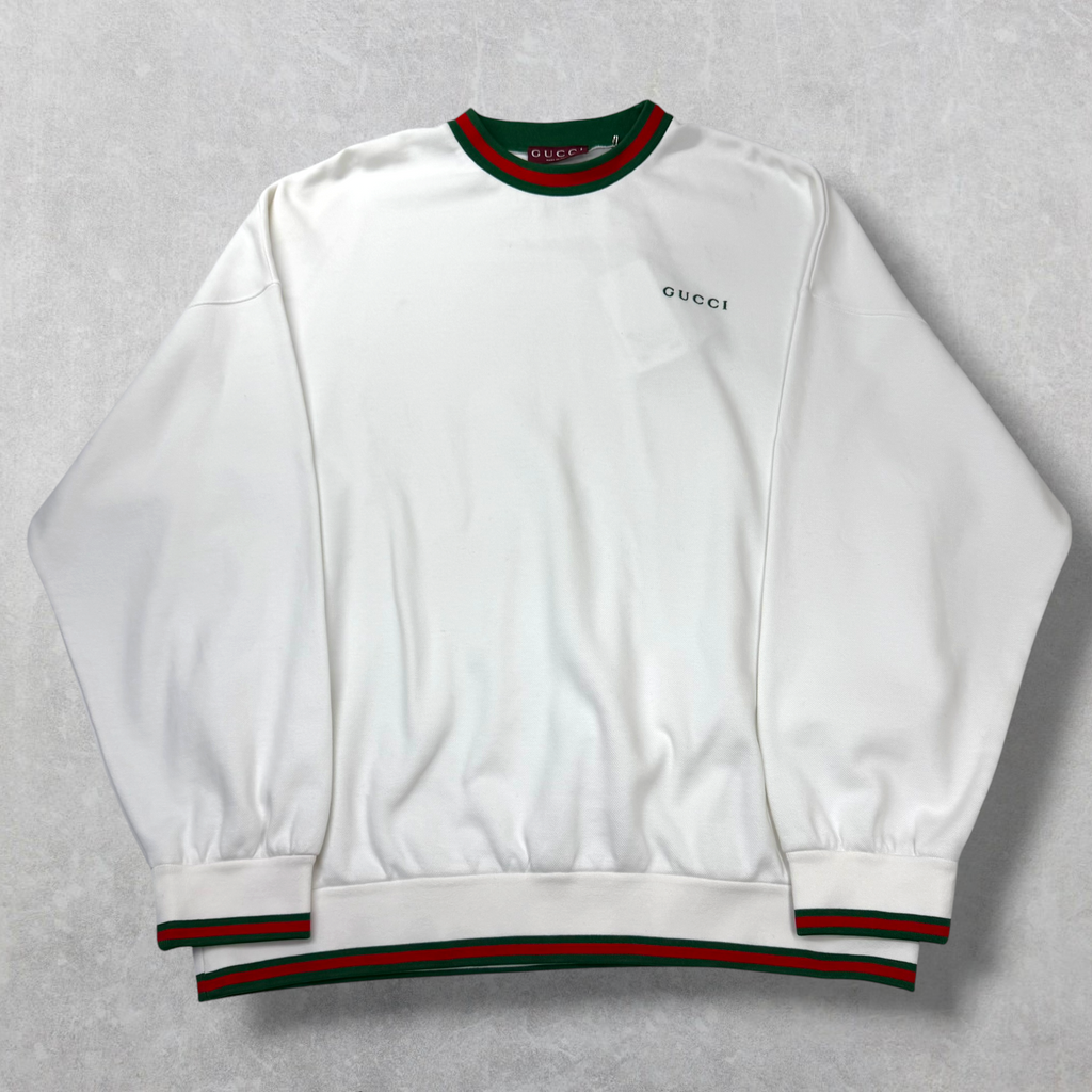Gucci Cotton Piquet Sweatshirt L
