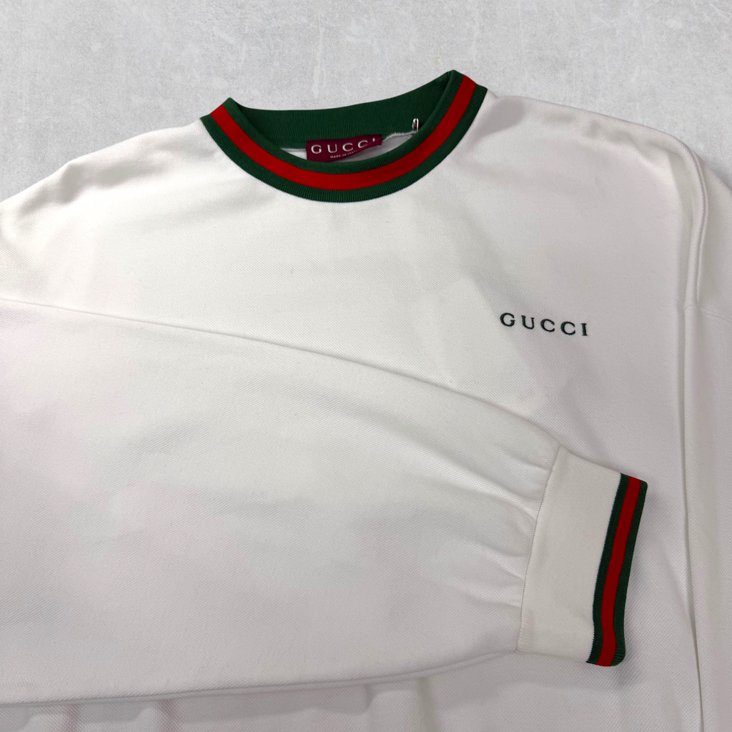 Gucci Cotton Piquet Sweatshirt L