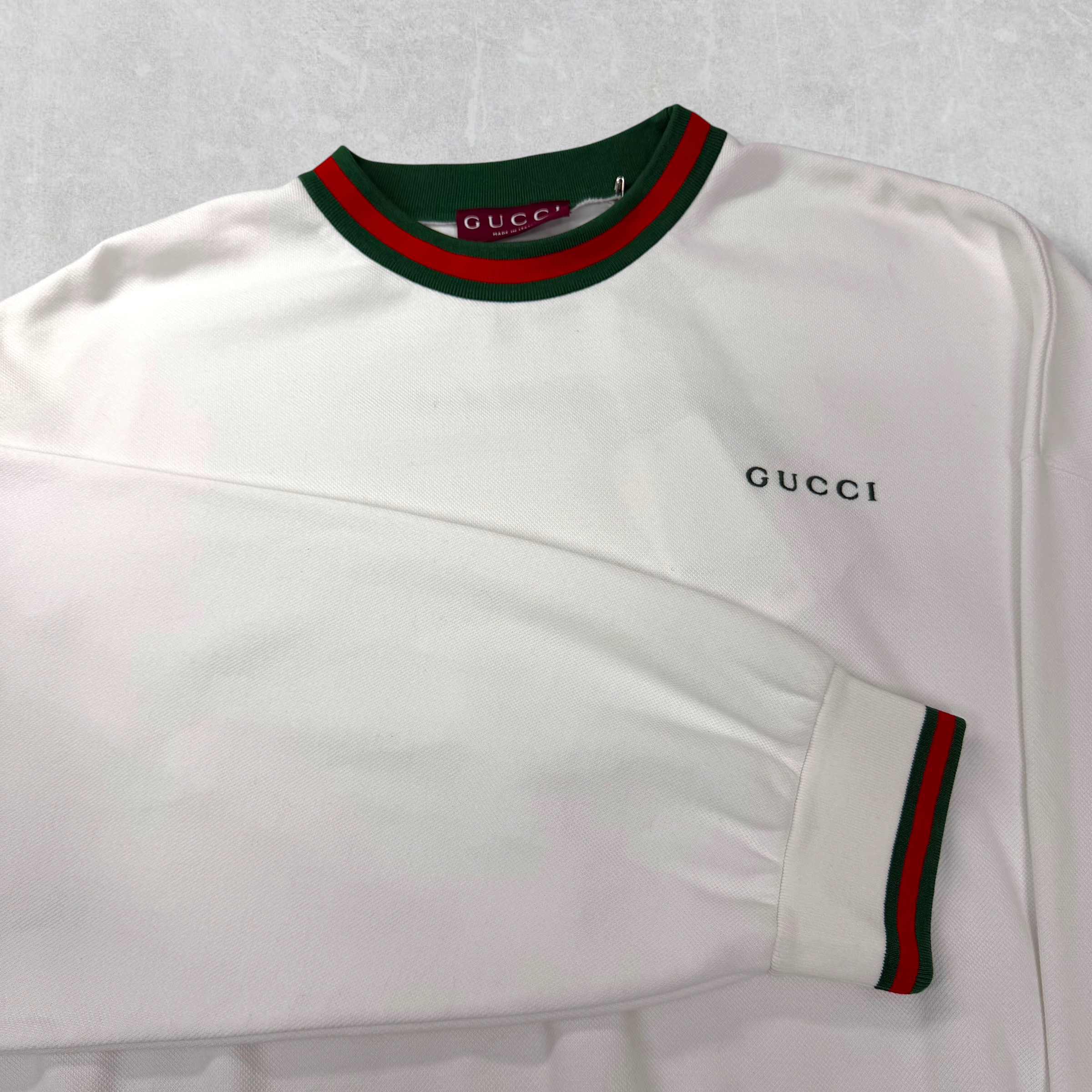 Gucci Cotton Piquet Sweatshirt L