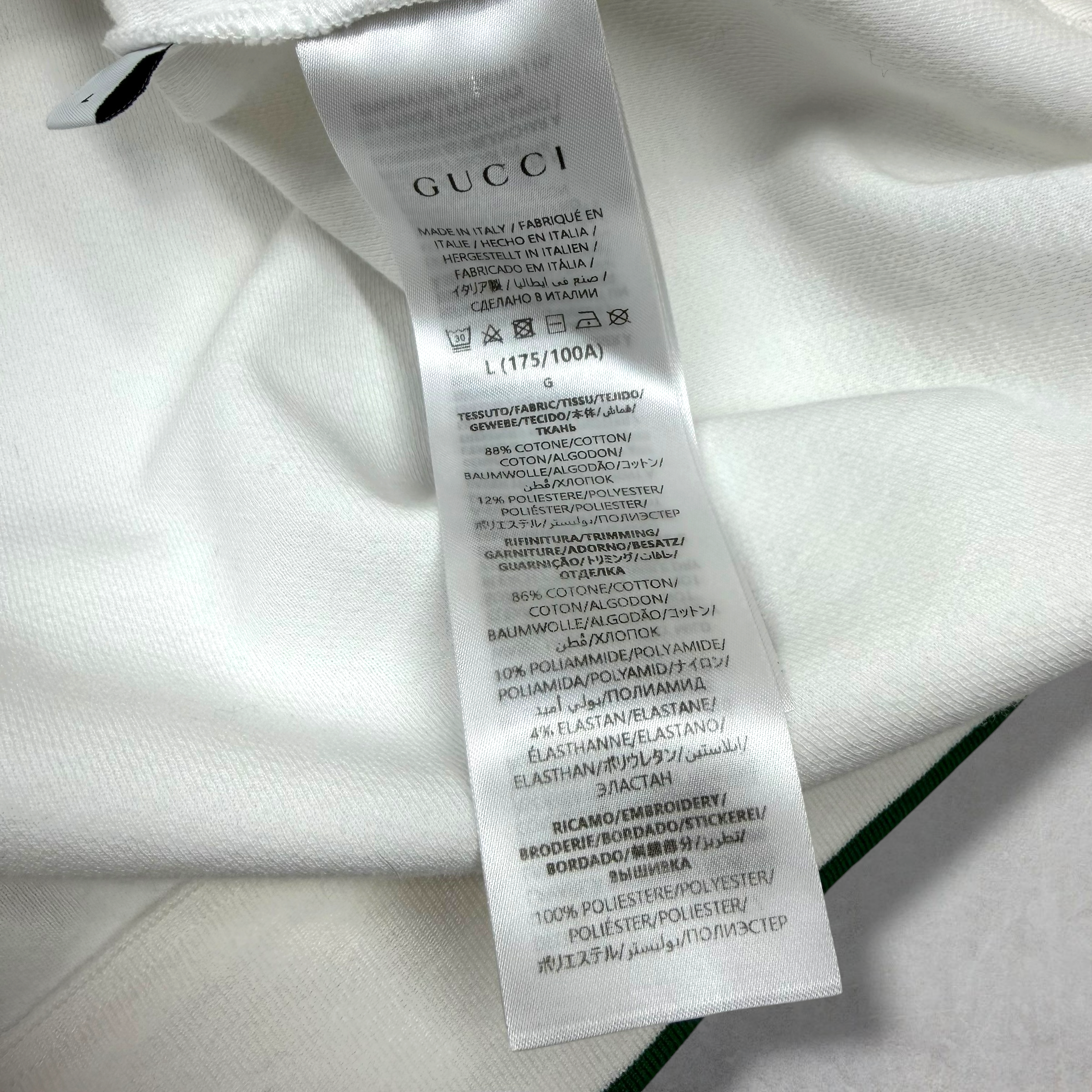 Gucci Cotton Piquet Sweatshirt L
