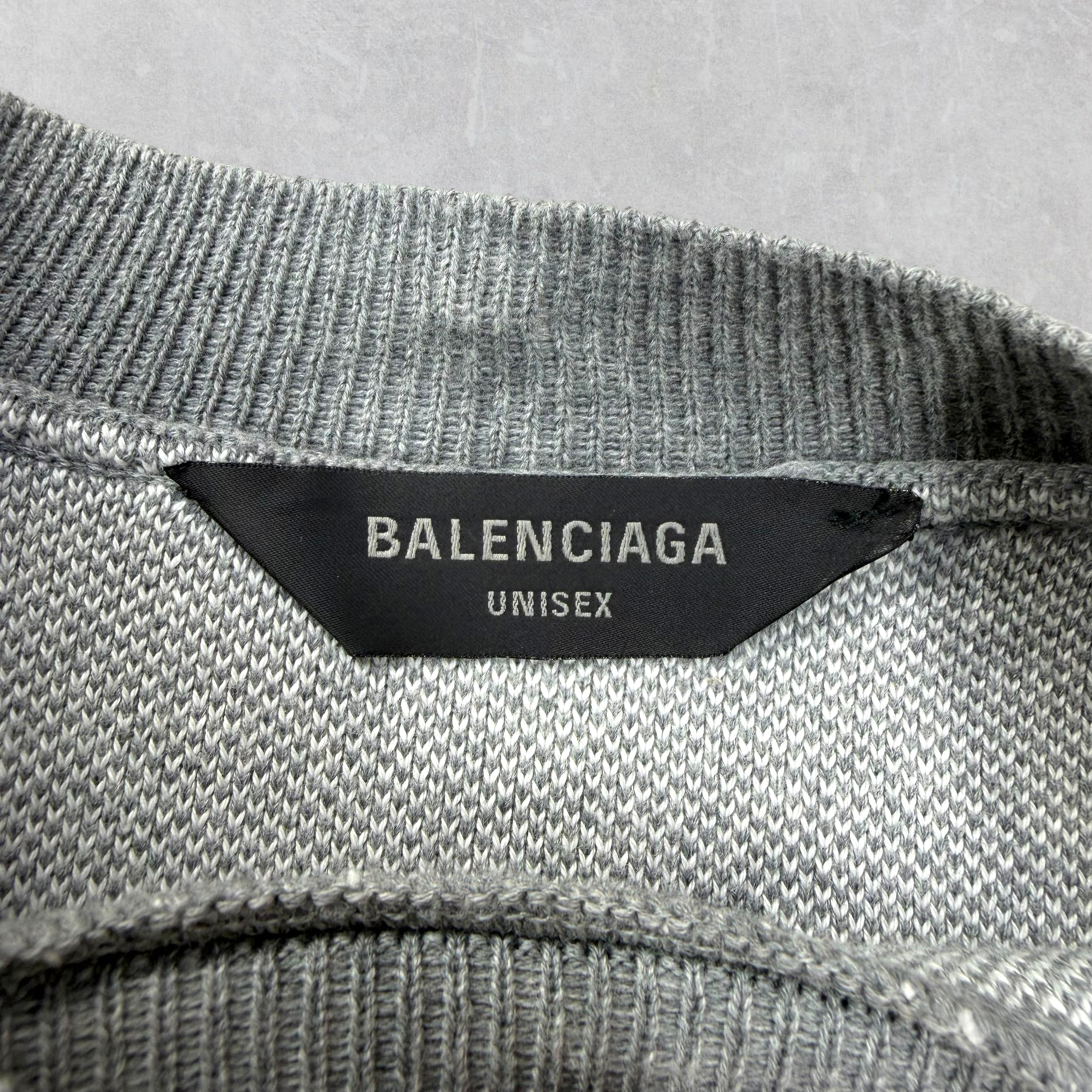 Balenciaga BB Logo Jacquard Crewneck Sweater S