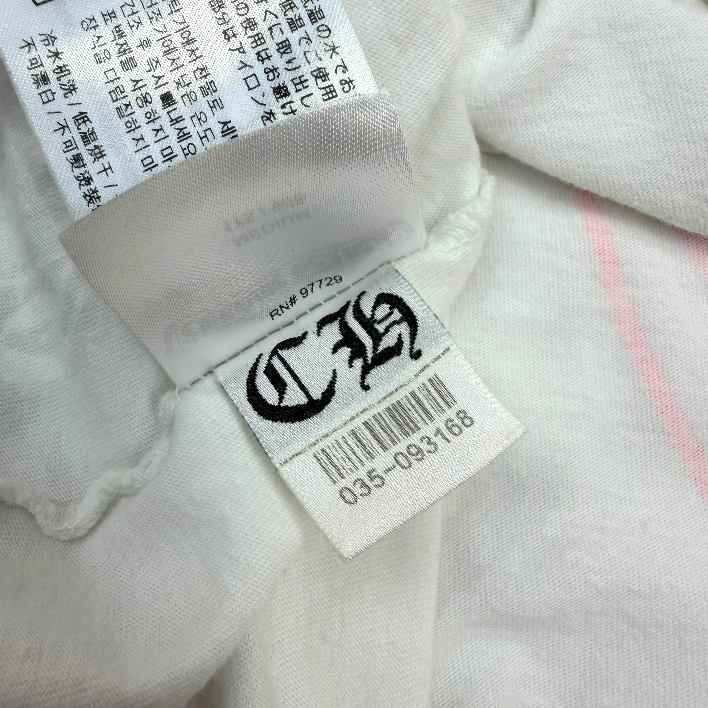 Chrome Hearts Pink Floral Long Sleeve White M