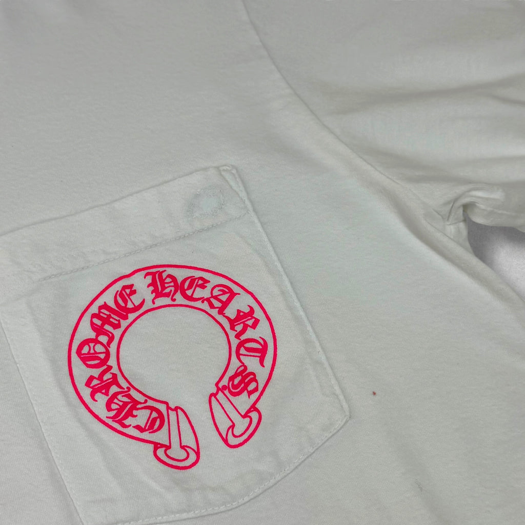 Chrome Hearts Pink Floral Long Sleeve White M
