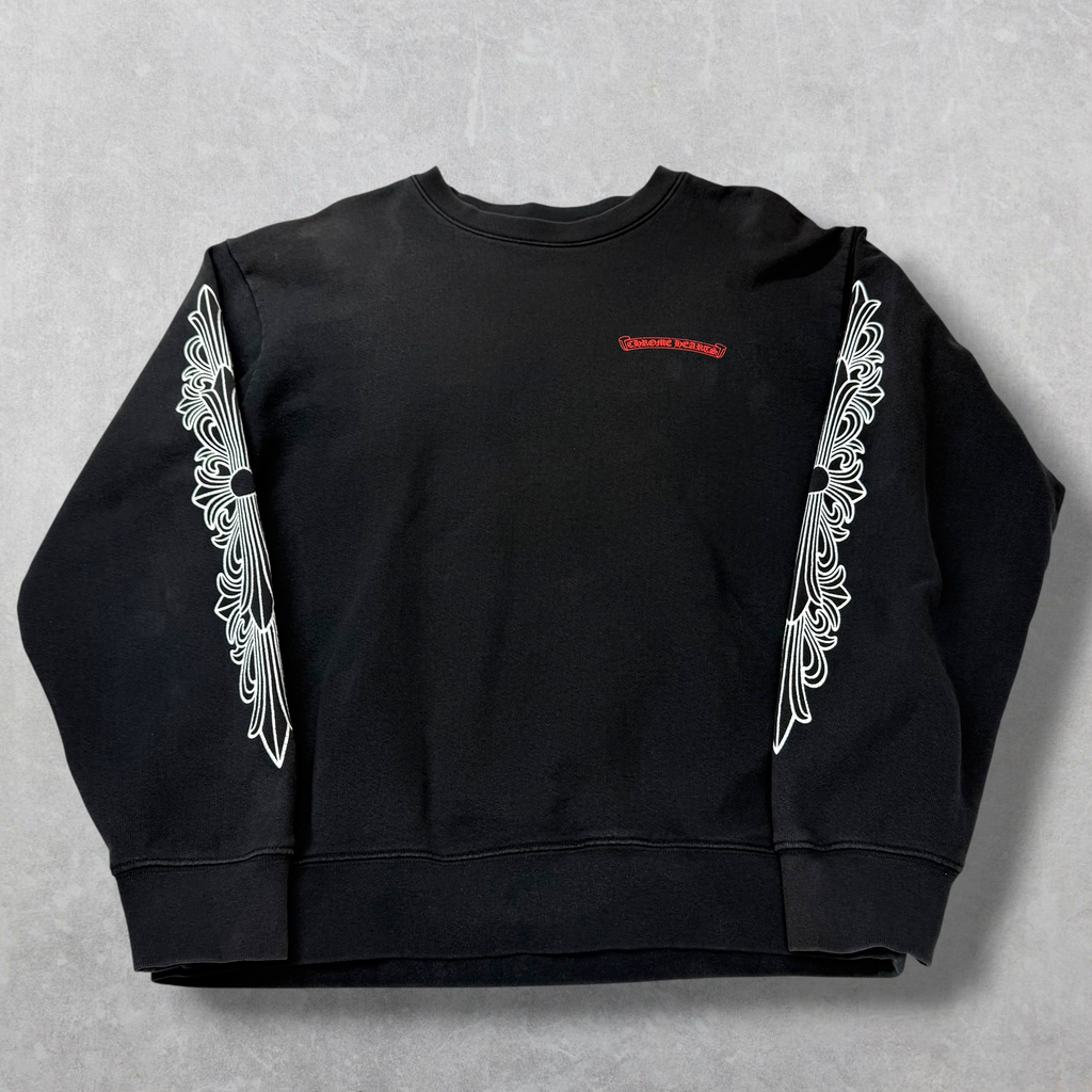 Chrome Hearts Matty Boy Floral Chomper Crewneck XL
