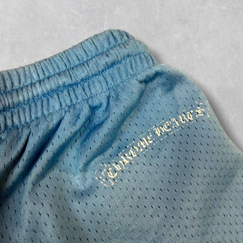 Chrome Hearts Blue Mesh Warm Up Shorts XXL