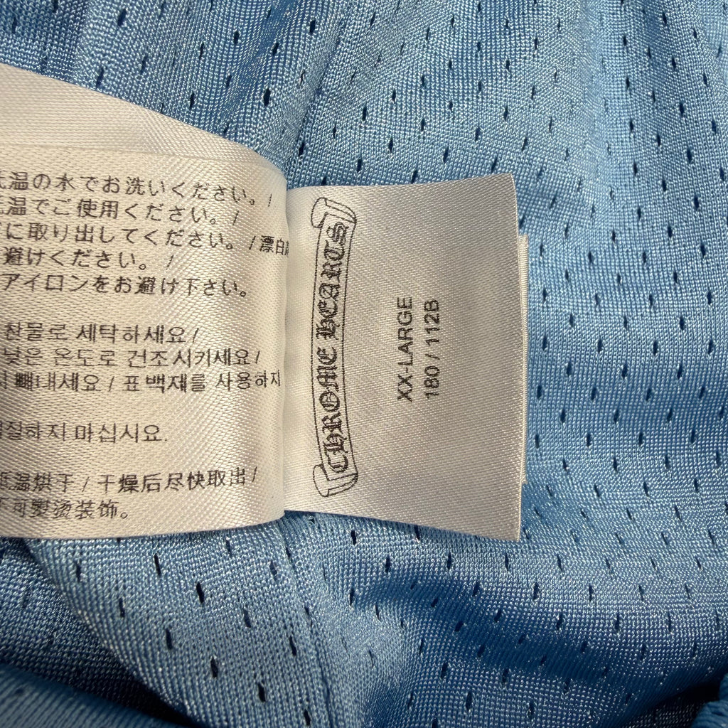 Chrome Hearts Blue Mesh Warm Up Shorts XXL
