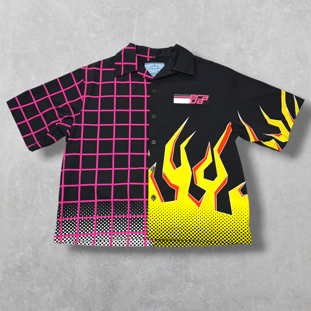 Prada Double Match Flame Shirt M