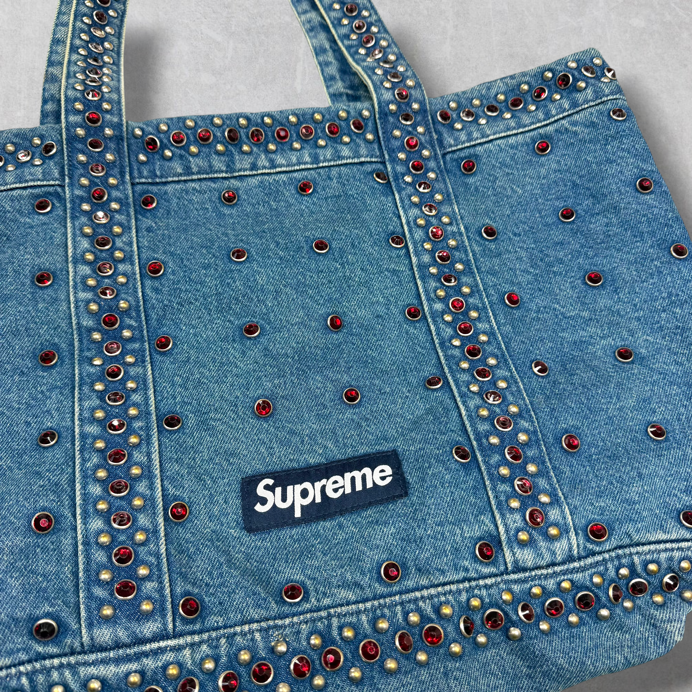 Supreme B.B. Simon Denim Tote Bag Washed Indigo