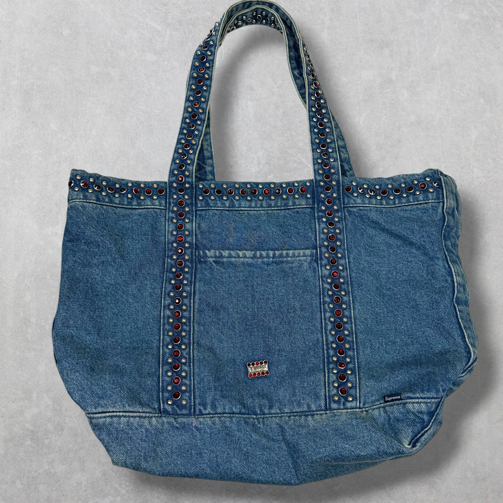 Supreme B.B. Simon Denim Tote Bag Washed Indigo
