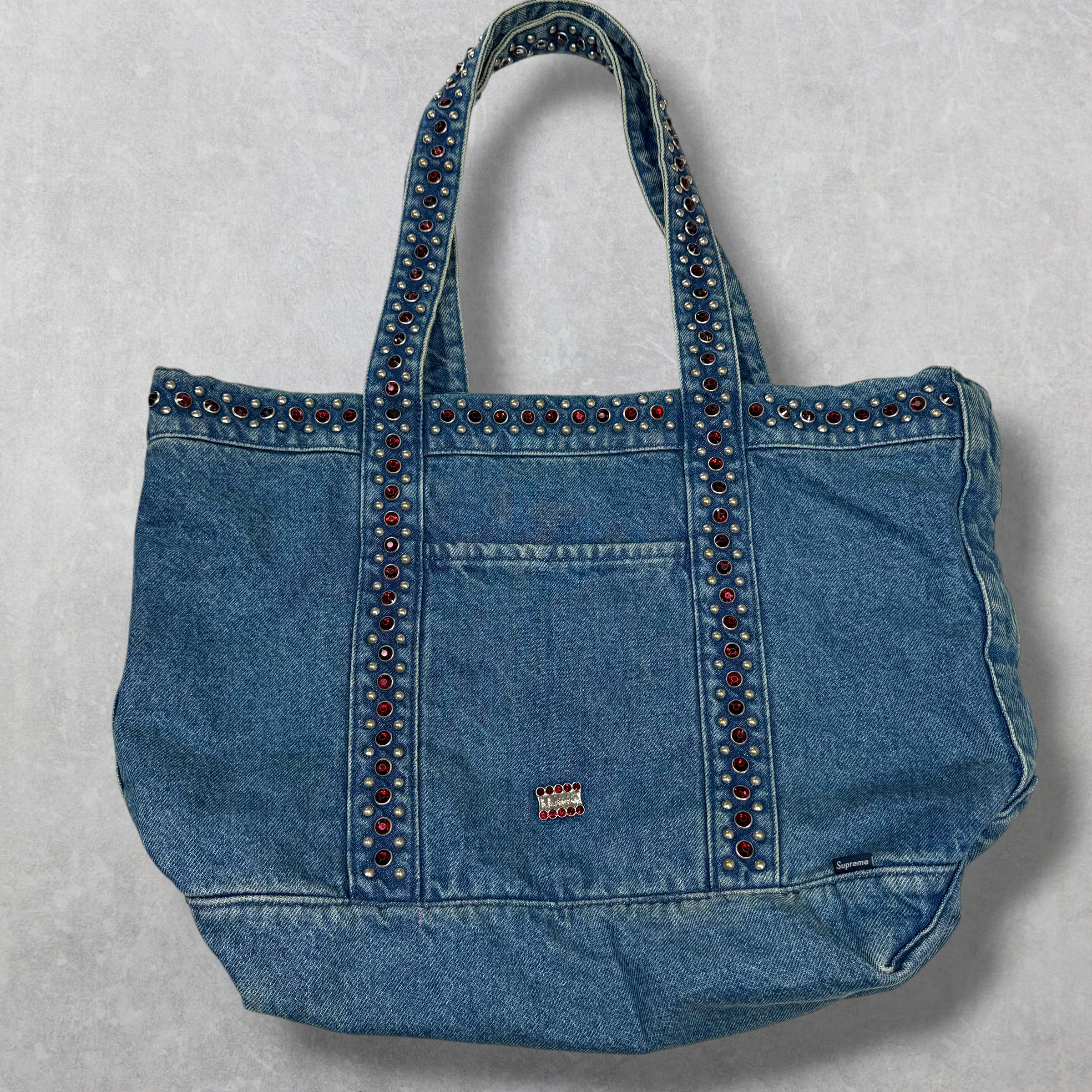 Supreme B.B. Simon Denim Tote Bag Washed Indigo