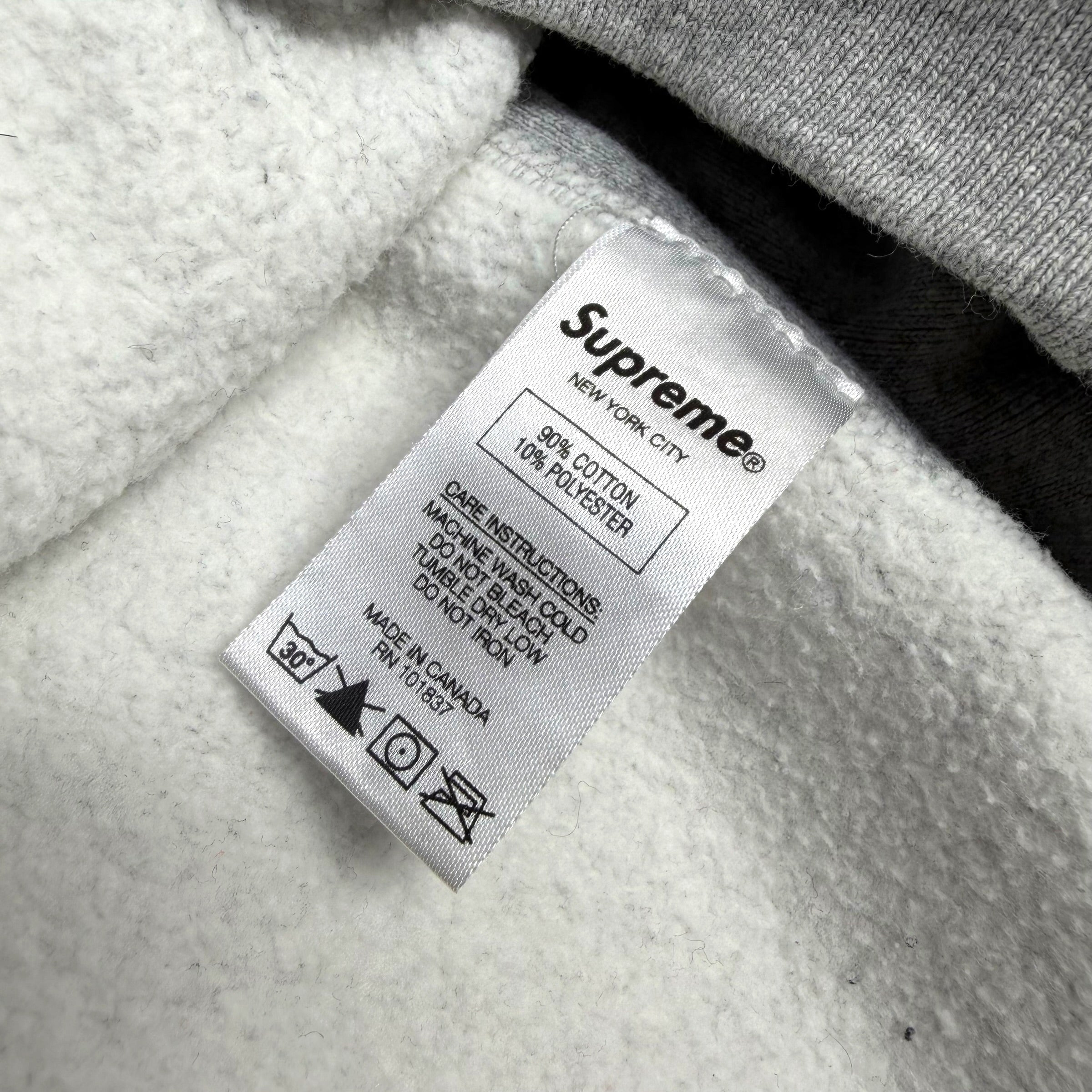 Supreme Box Logo Heather Grey Hoodie XL