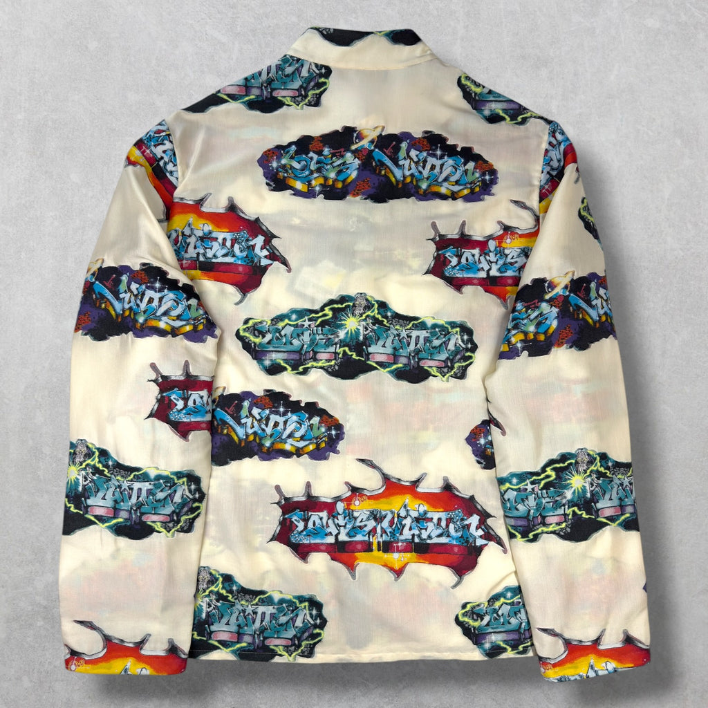 Louis Vuitton Graffiti Stand Collar Shirt XL