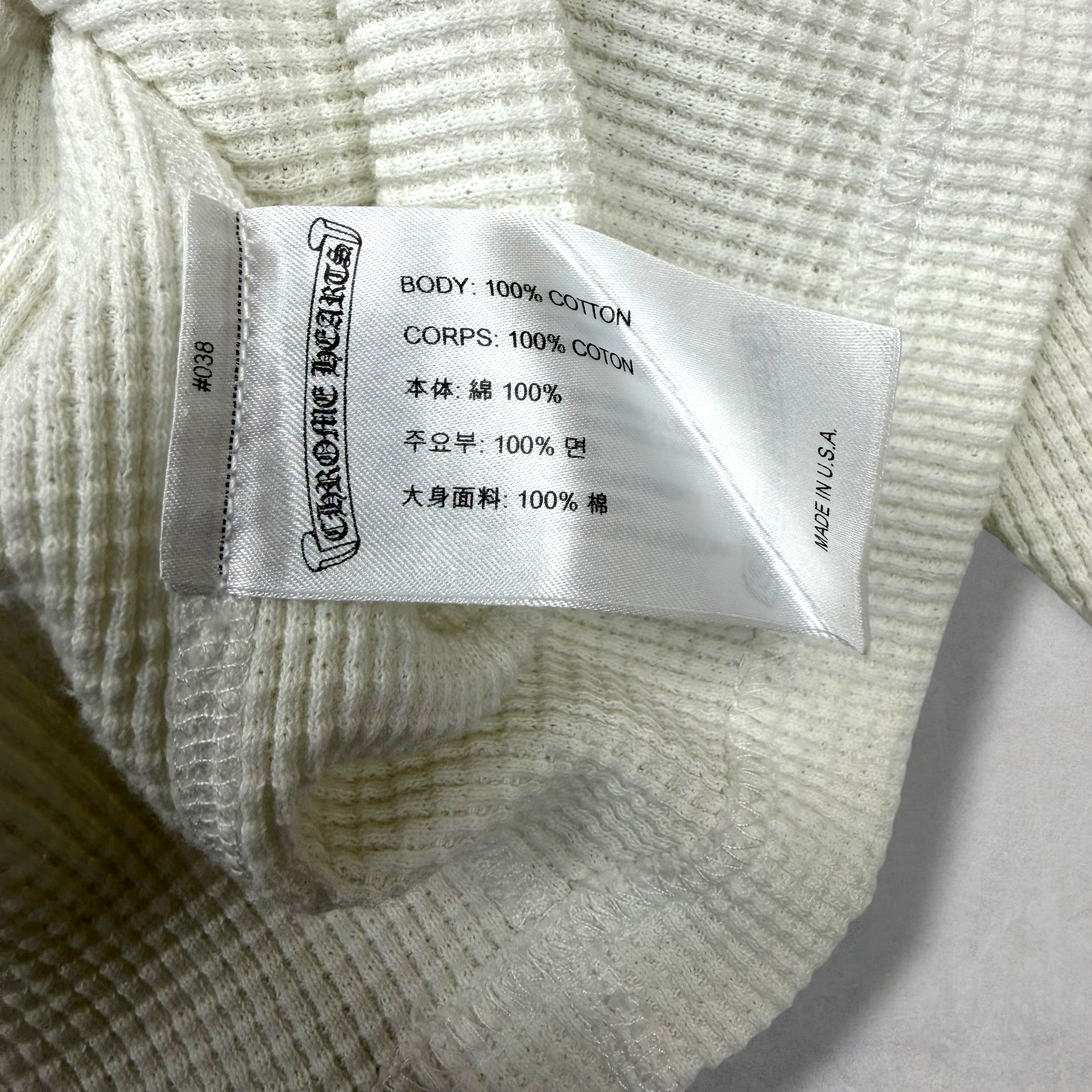 Chrome Hearts Matty Boy Sinister Thermal L/S Tee L