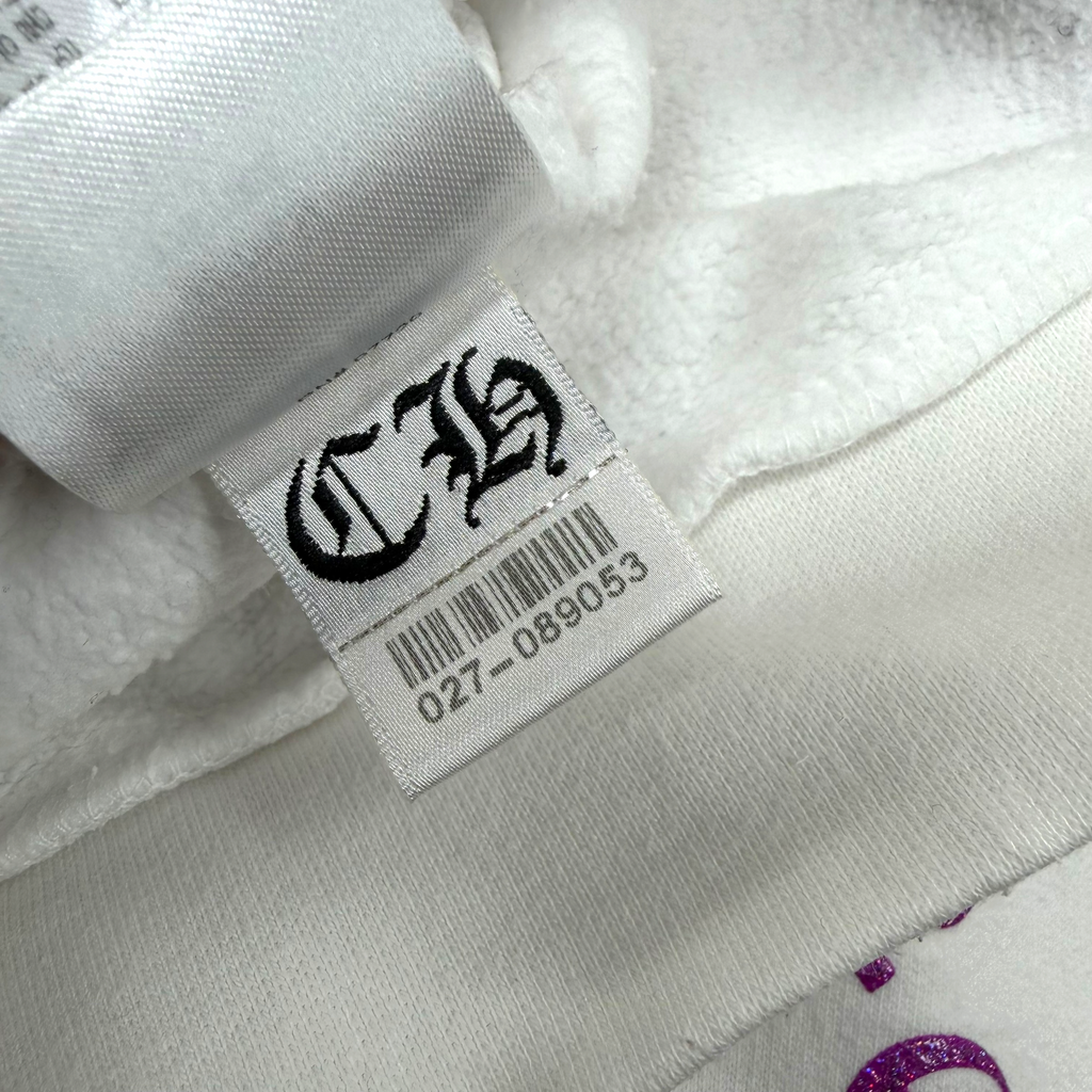 Chrome Hearts Purple Glitter Horseshoe Hoodie M