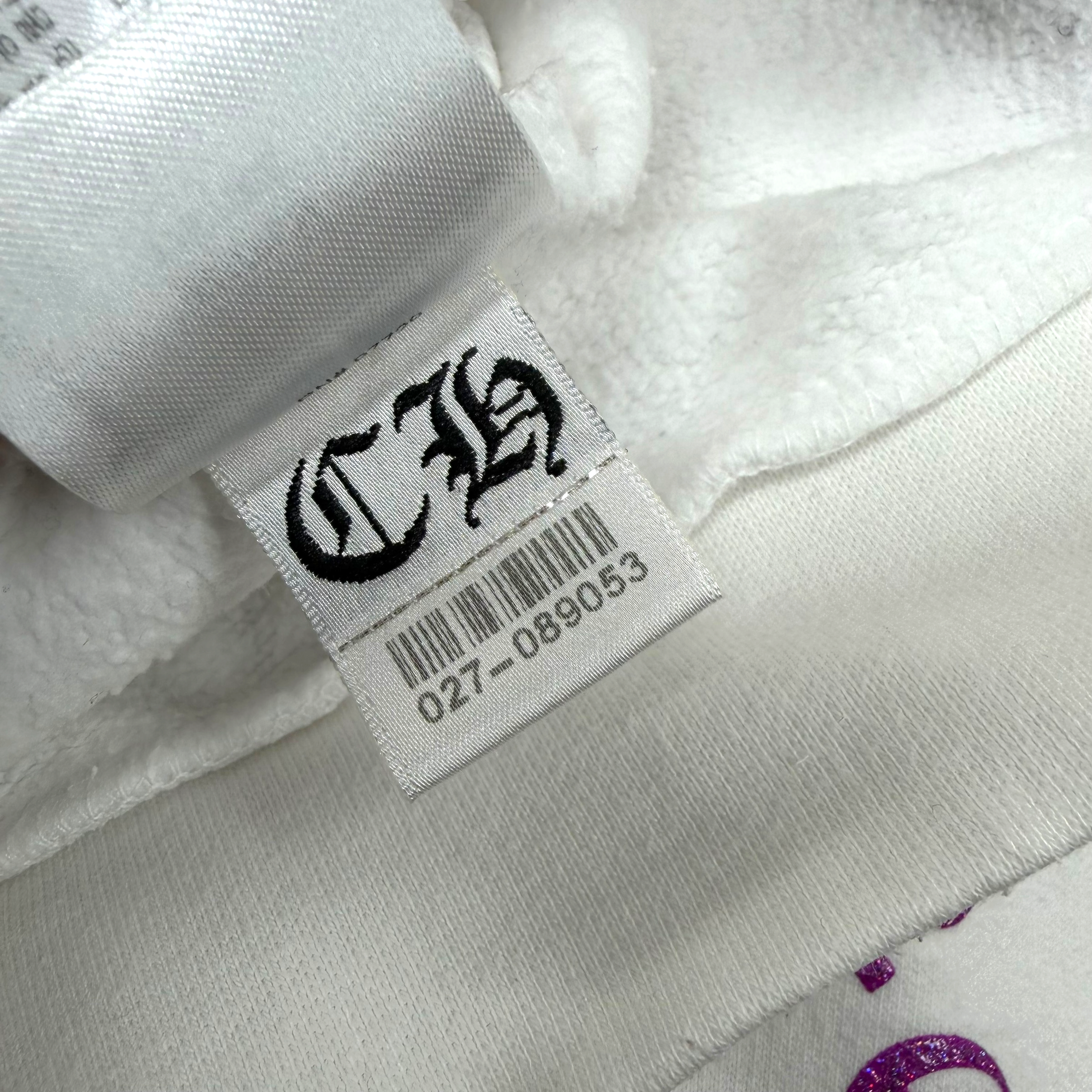 Chrome Hearts Purple Glitter Horseshoe Hoodie M