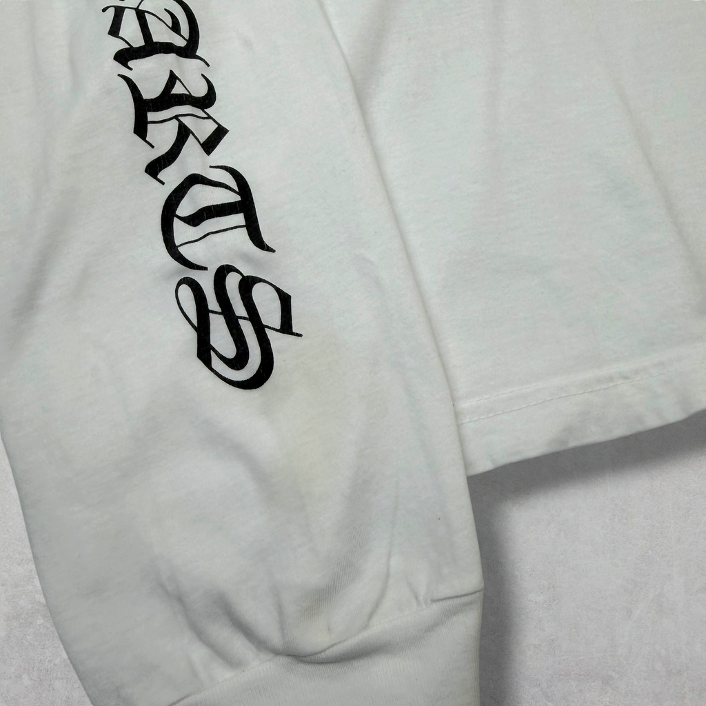Chrome Hearts Scroll logo L/S Tee White L
