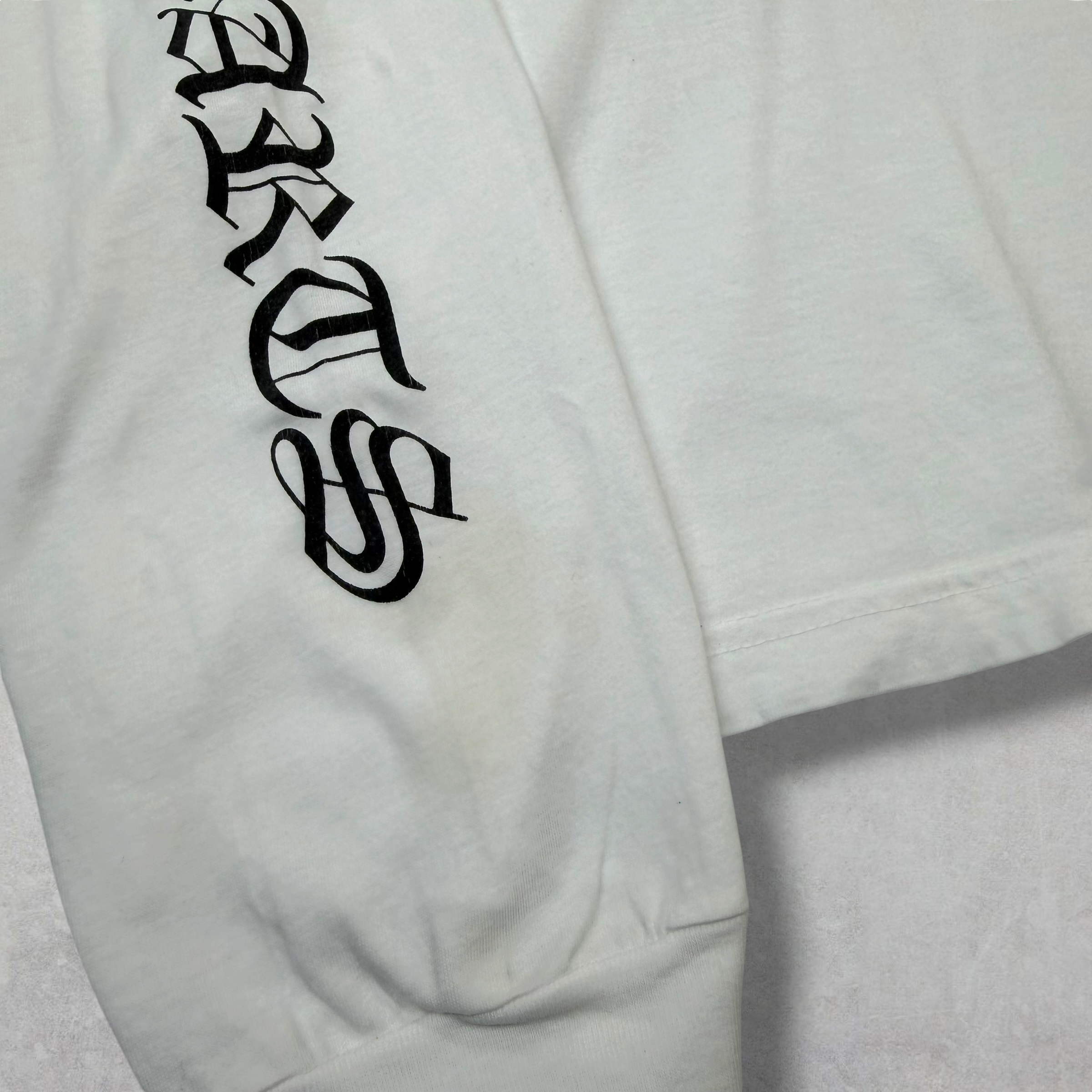 Chrome Hearts Scroll logo L/S Tee White L