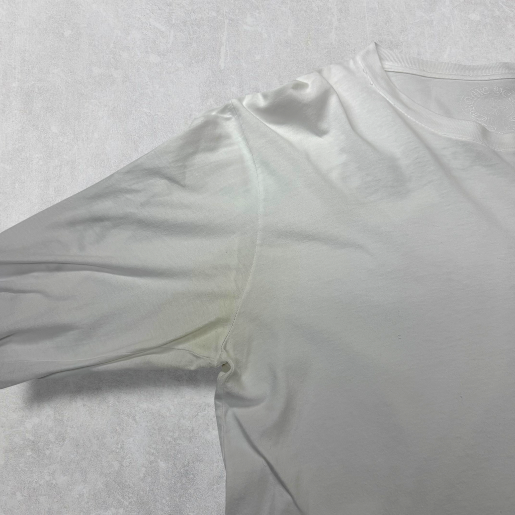 Chrome Hearts Scroll logo L/S Tee White L
