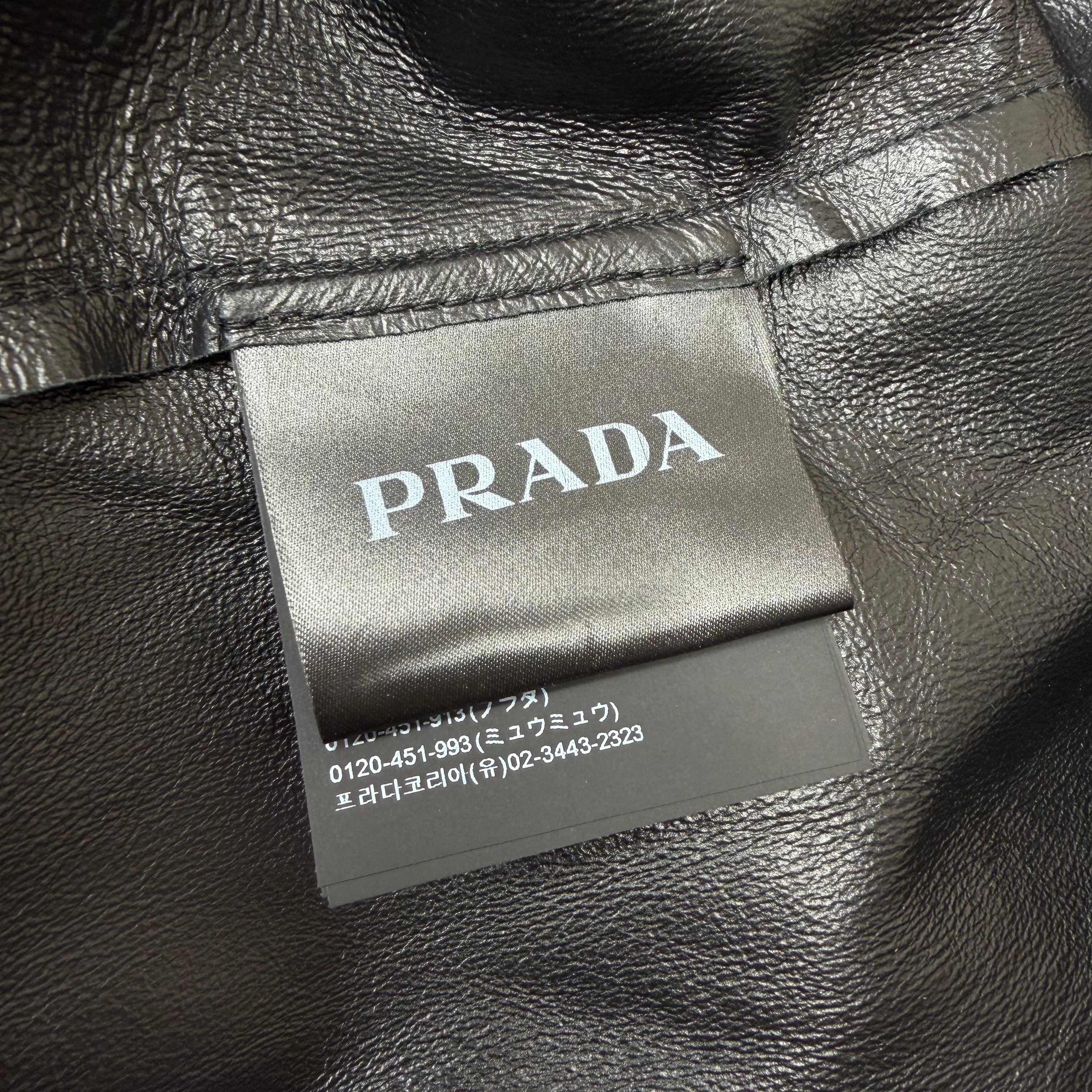 Prada Nappa Leather Shirt 54 (XL)