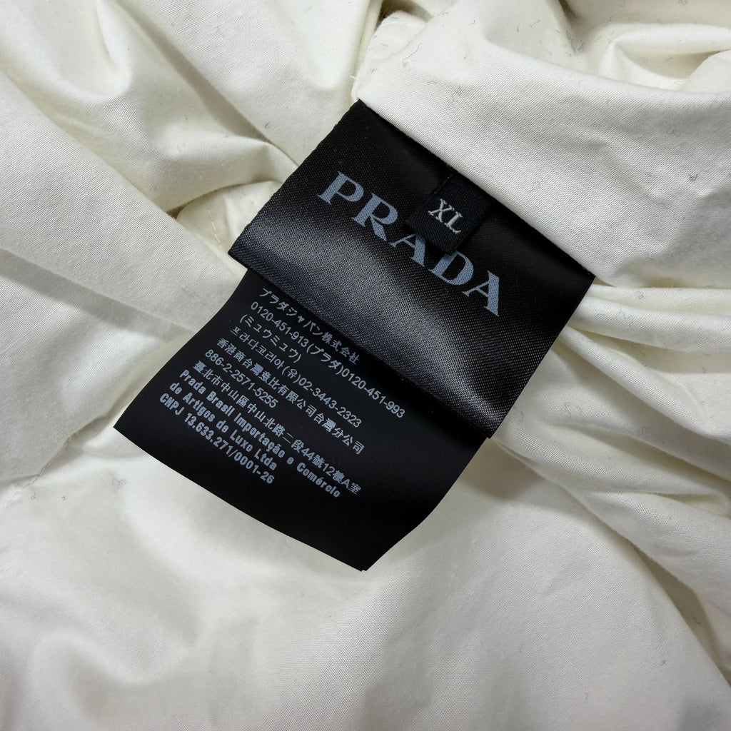 Prada Cropped Wool Down Padded Duffle Coat XL