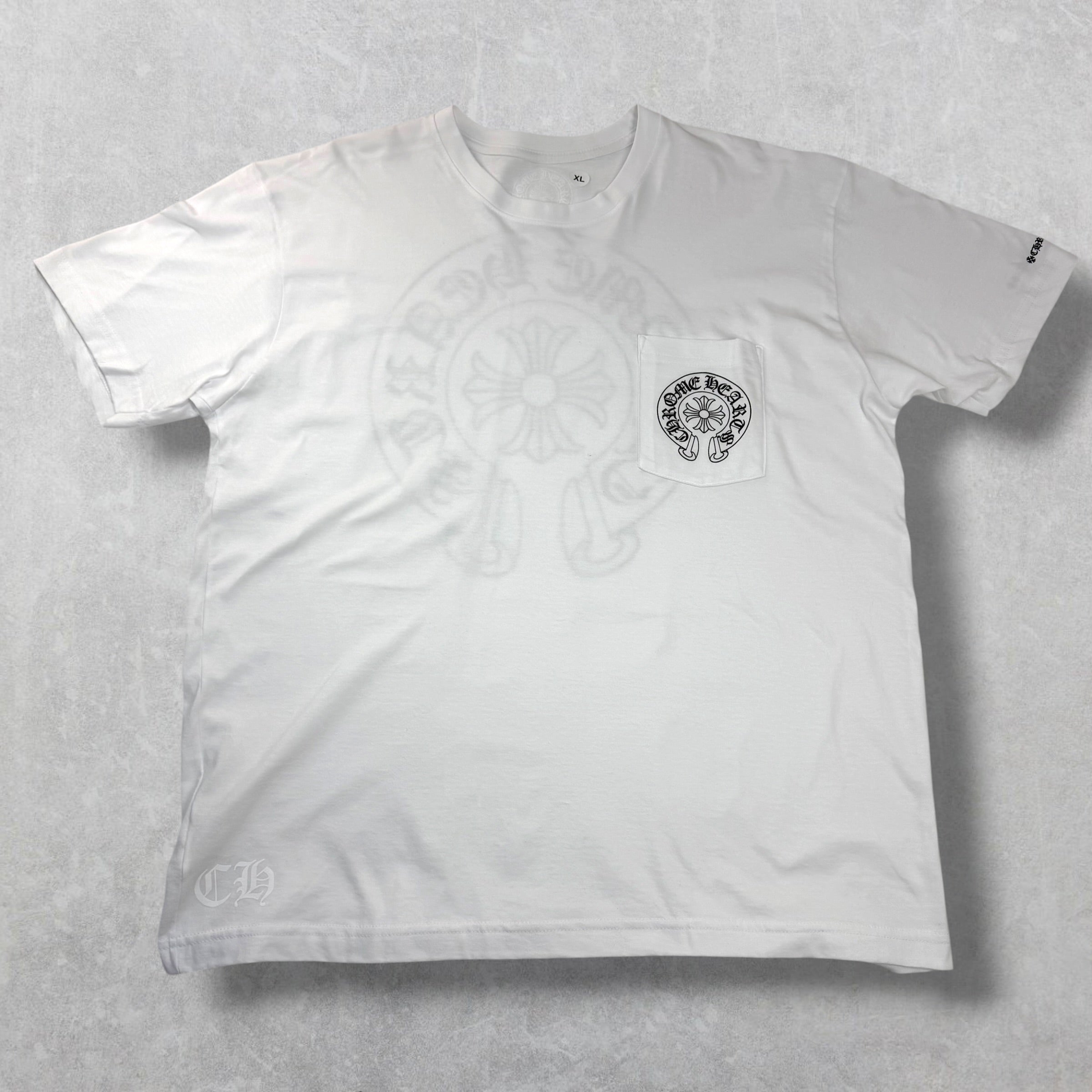 Chrome Hearts Horseshoe Logo Tee White XL