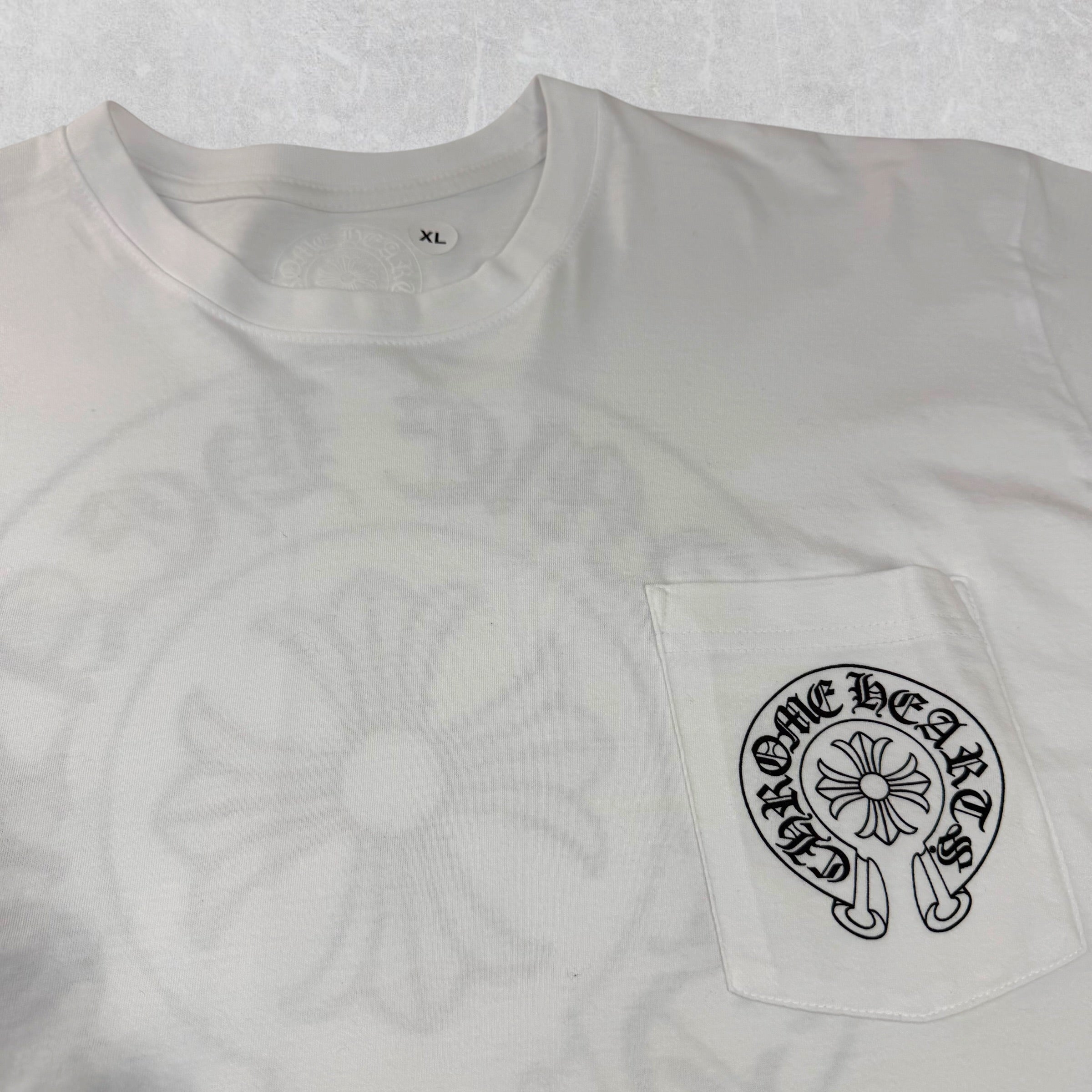 Chrome Hearts Horseshoe Logo Tee White XL