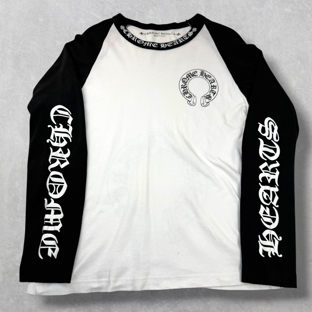 Chrome Hearts CH Black Baseball Shirt XL