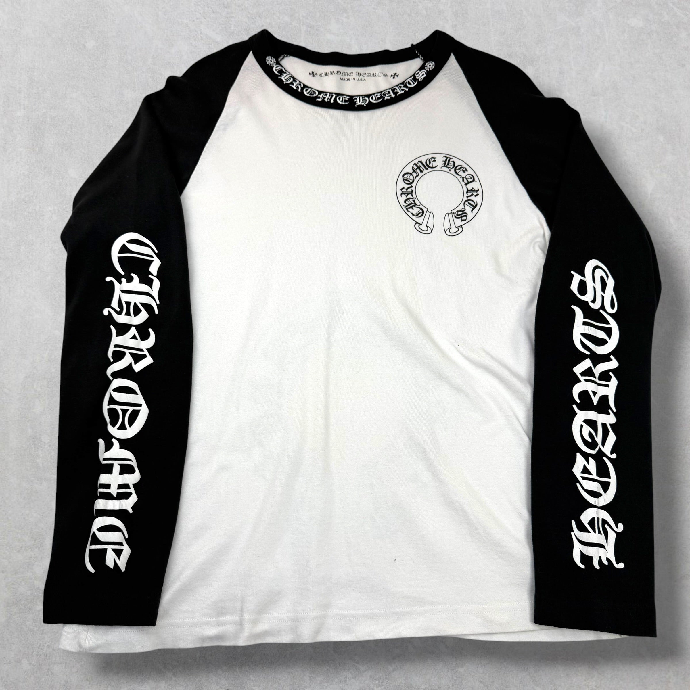 Chrome Hearts CH Black Baseball Shirt XL