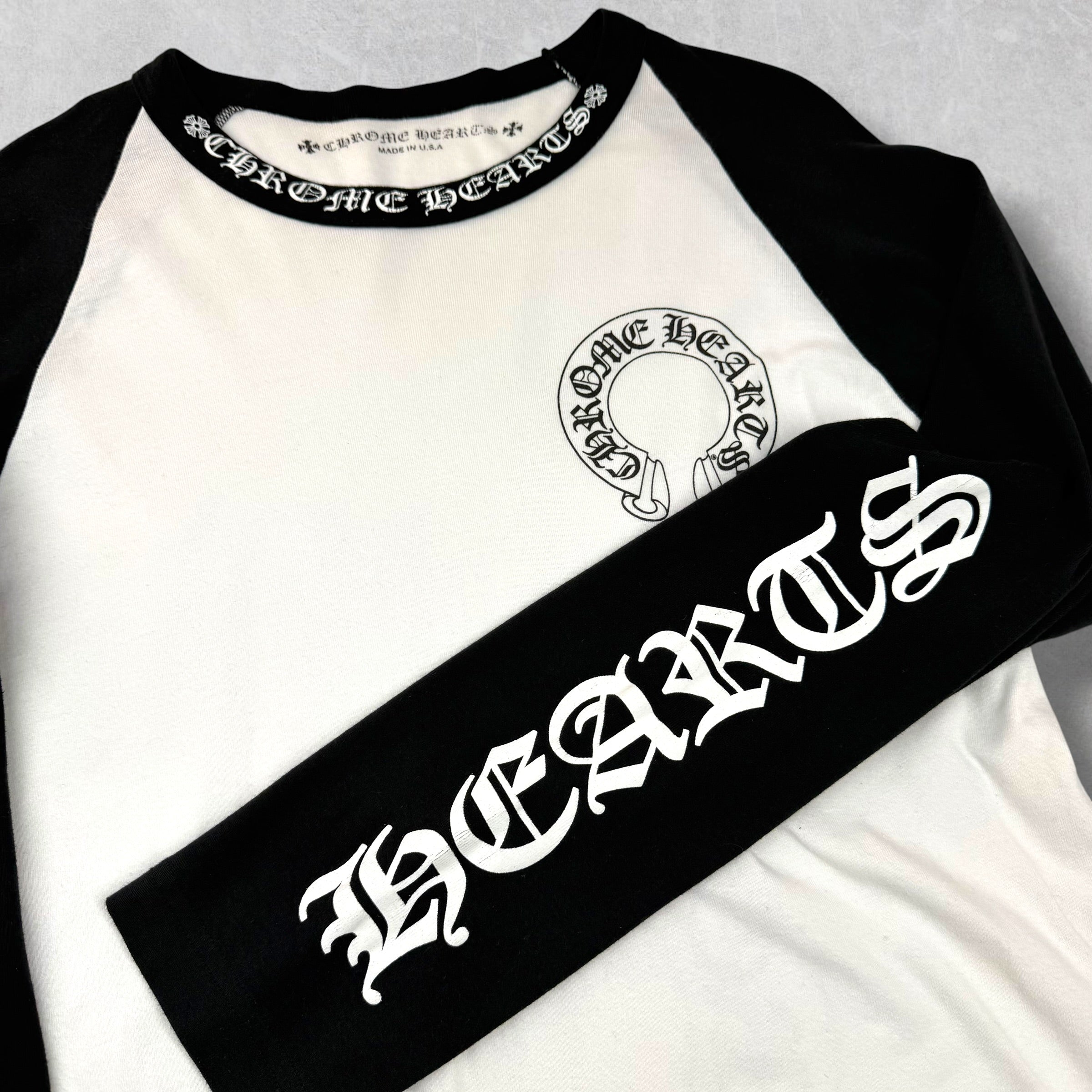 Chrome Hearts CH Black Baseball Shirt XL