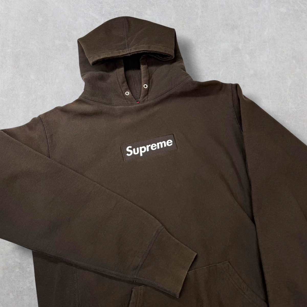 2003 Supreme Brown Box Logo Hoodie L