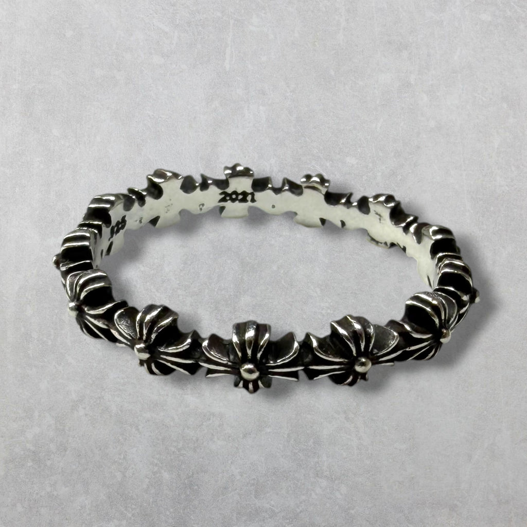 Chrome Hearts Tiny E CH Plus Band Ring 9