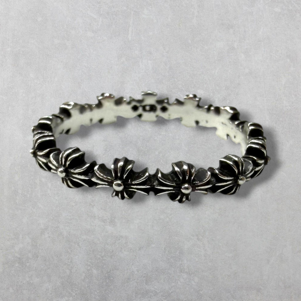 Chrome Hearts Tiny E CH Plus Band Ring 9