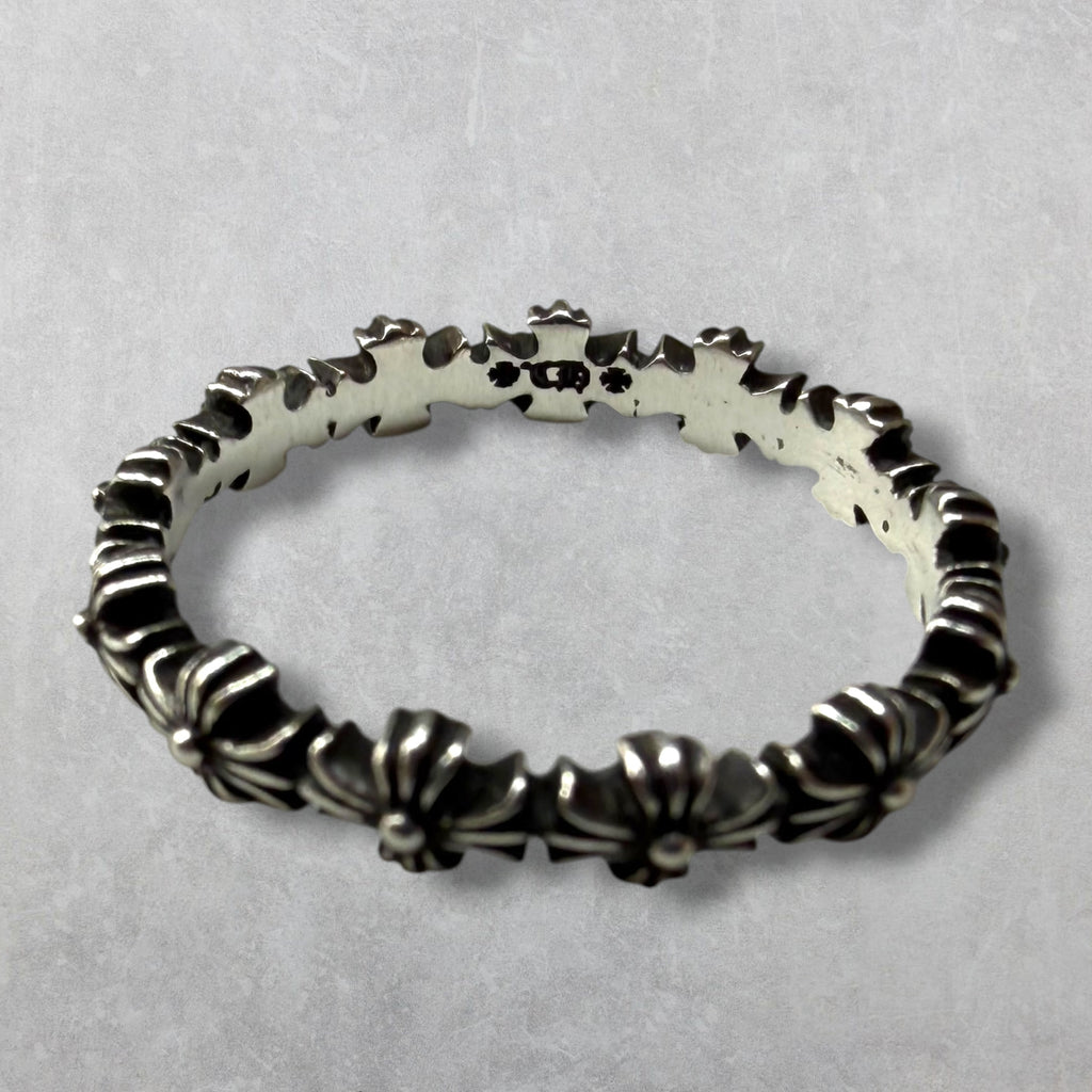 Chrome Hearts Tiny E CH Plus Band Ring 9
