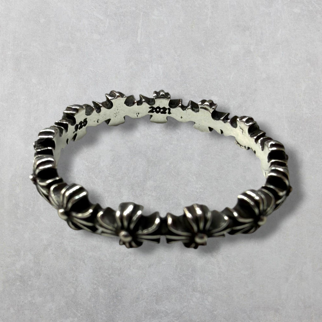 Chrome Hearts Tiny E CH Plus Band Ring 9