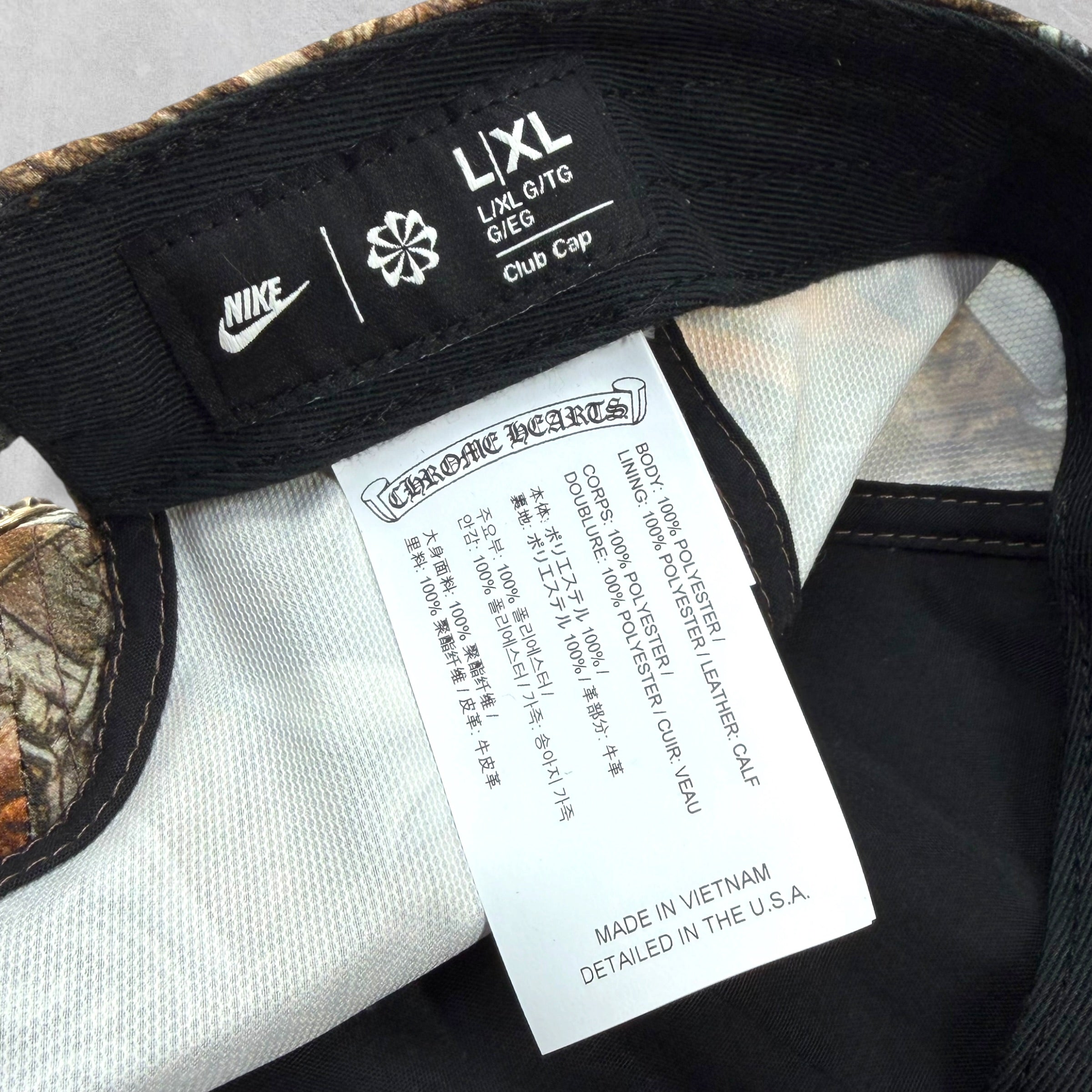 Chrome Hearts x Nike X NOCTA Camo Cap L/XL