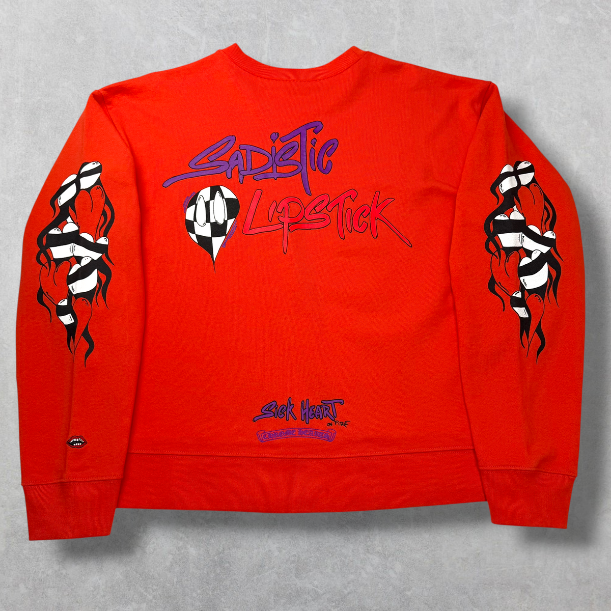 Chrome Hearts Matty Boy 'Sick Heart' Crewneck M