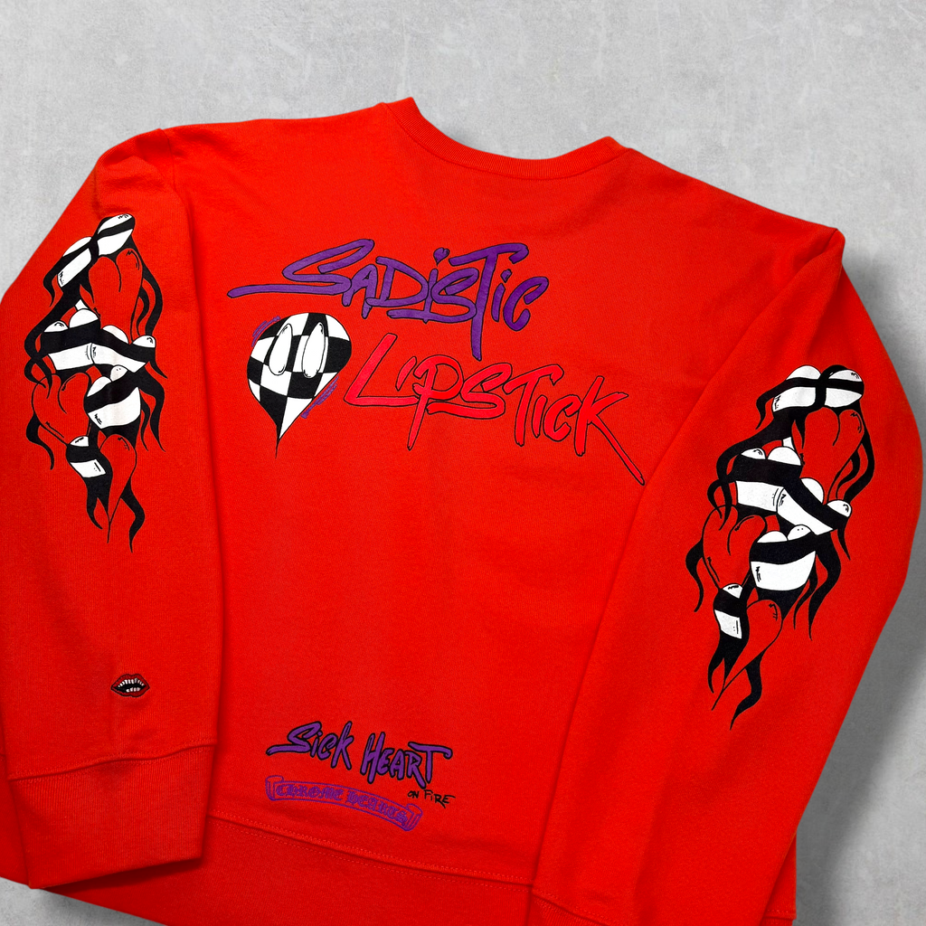 Chrome Hearts Matty Boy 'Sick Heart' Crewneck M