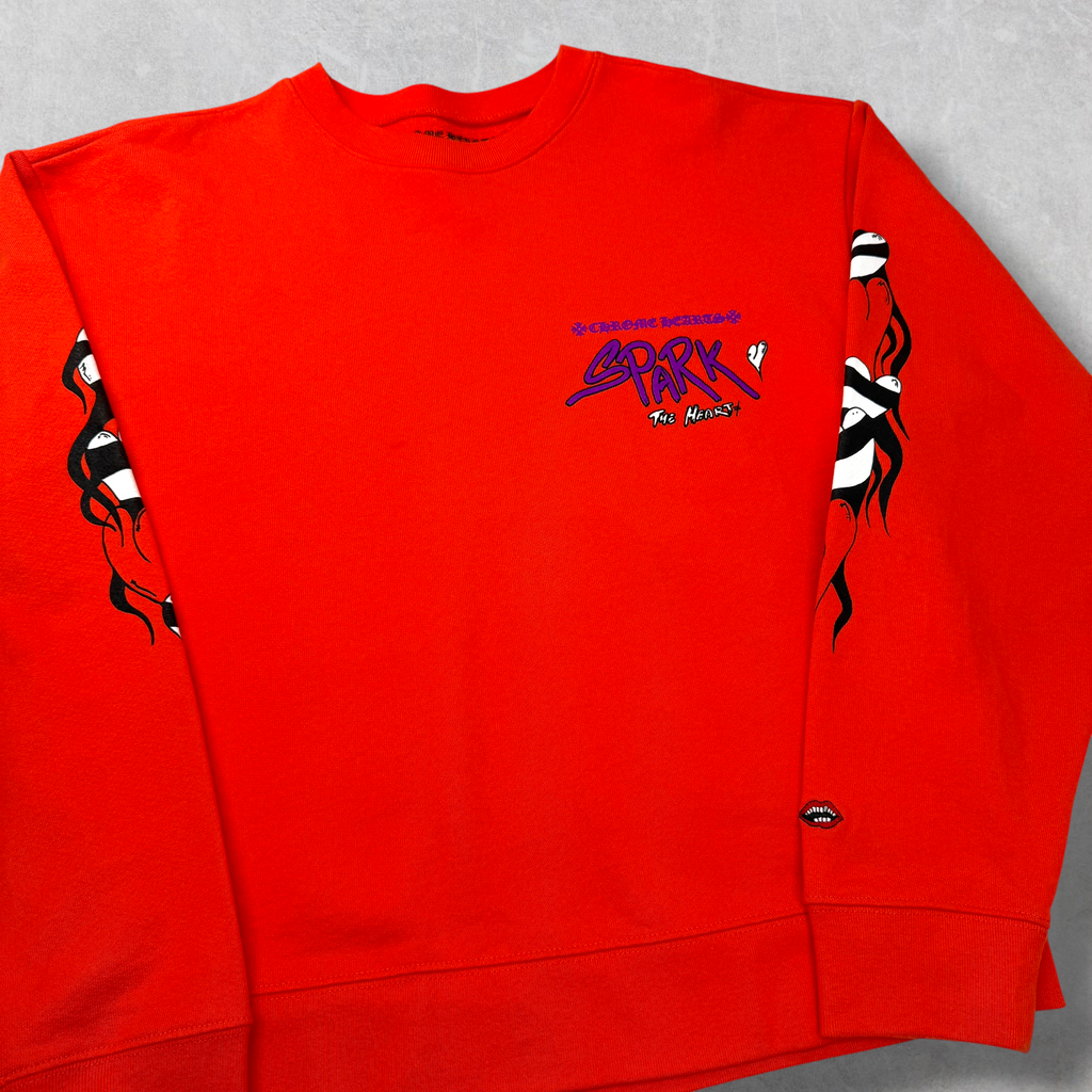 Chrome Hearts Matty Boy 'Sick Heart' Crewneck M