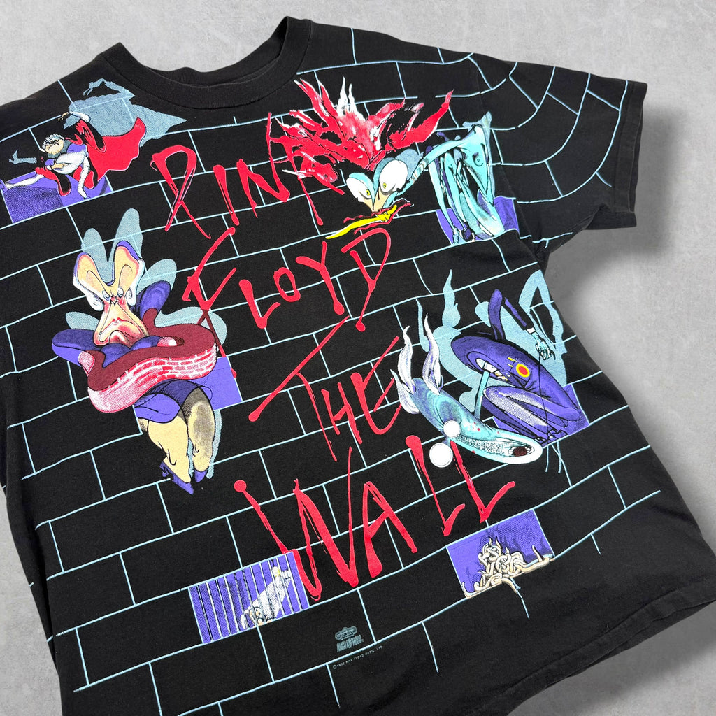 Vintage 90s Pink Floyd 'The Wall' All Over Tee XL