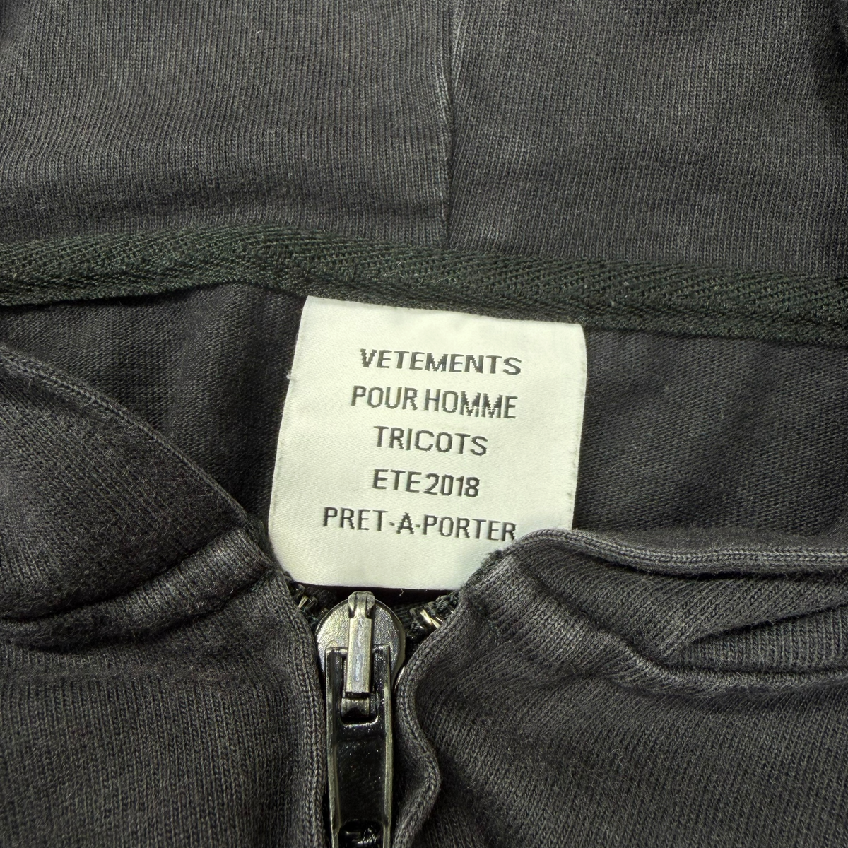 Vetements Bro Baseball Embroidered Logo Zip Hoodie S