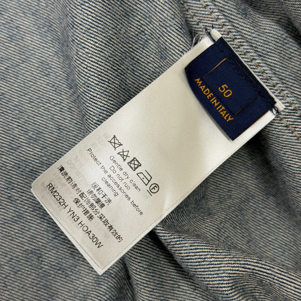 Louis Vuitton x Yayoi Kasuma All-Over Denim Blouson 50 (L)