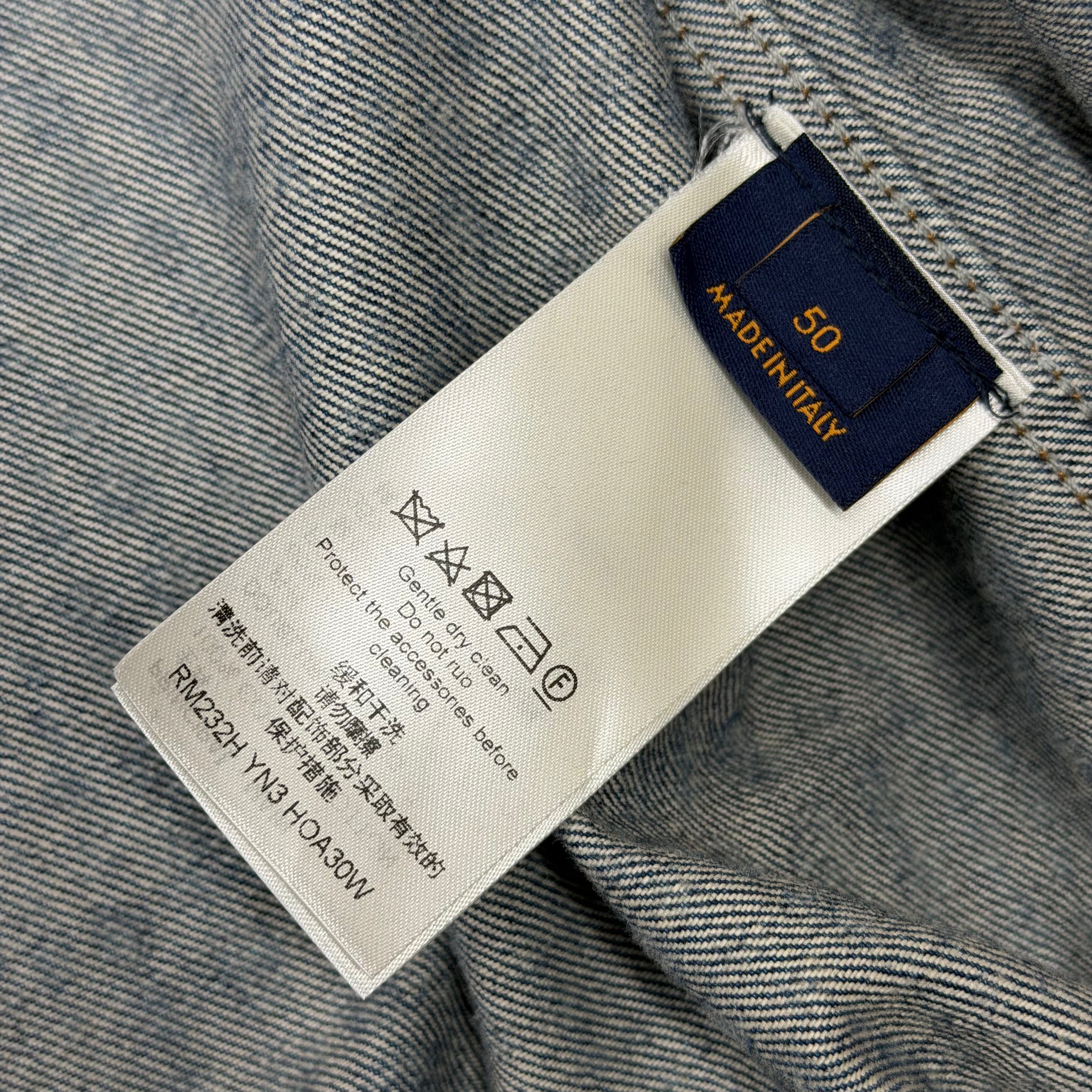 Louis Vuitton x Yayoi Kasuma All-Over Denim Blouson 50 (L)